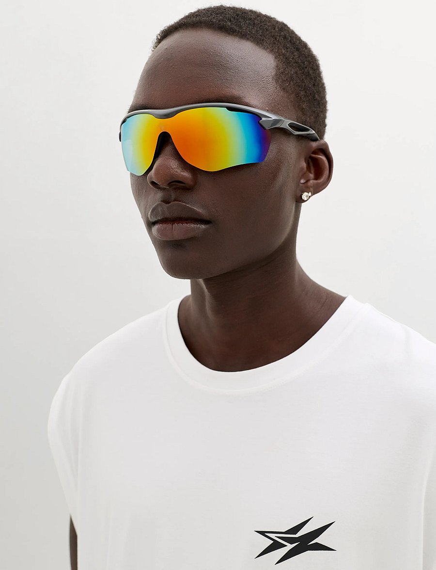 Jack & Jones - JACRUN SUNGLASSES - brillen - dark grey - 0