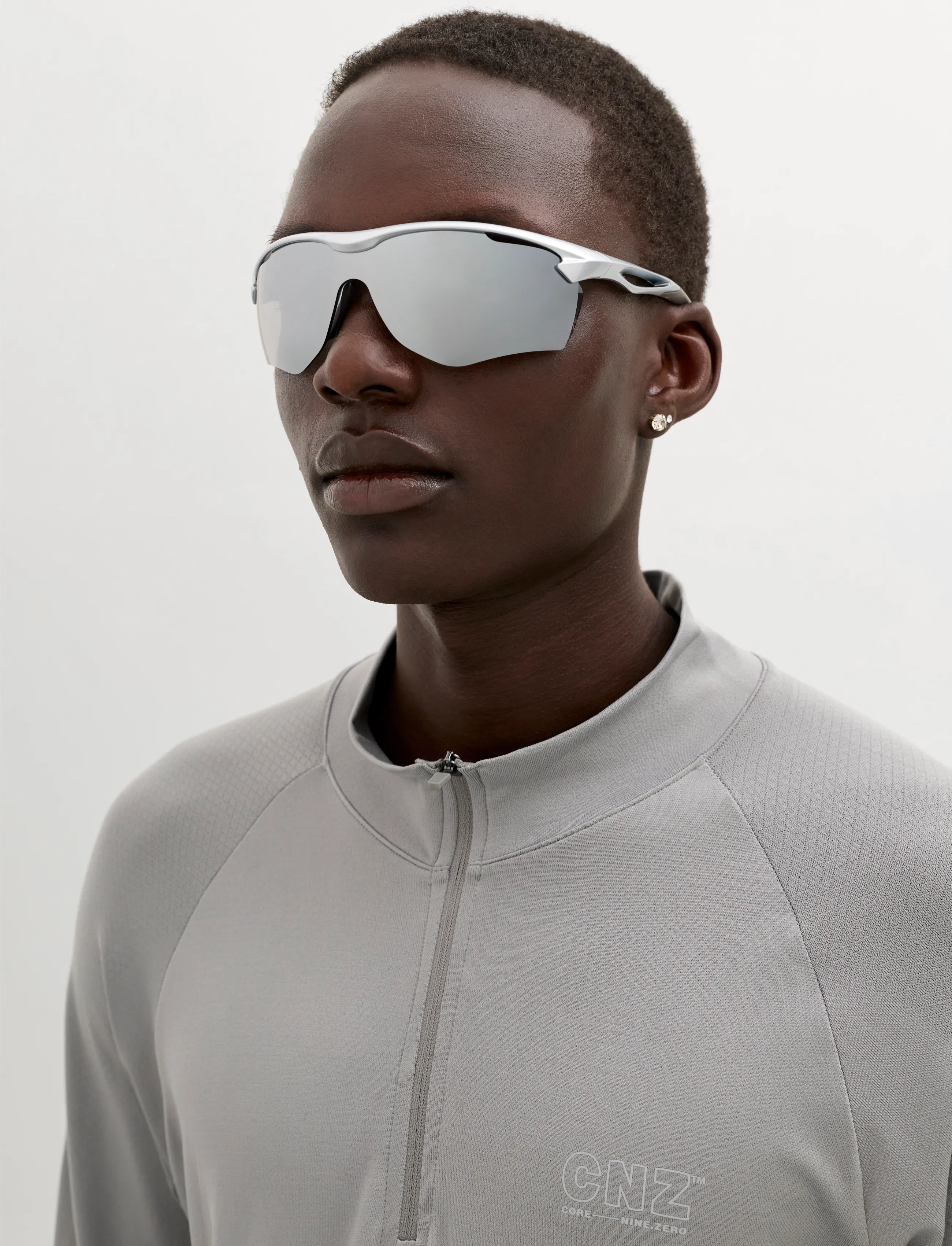 Jack & Jones Jacrun Sunglasses, One Size, Silver, Sport Accessories > Sport Glasses, Herre