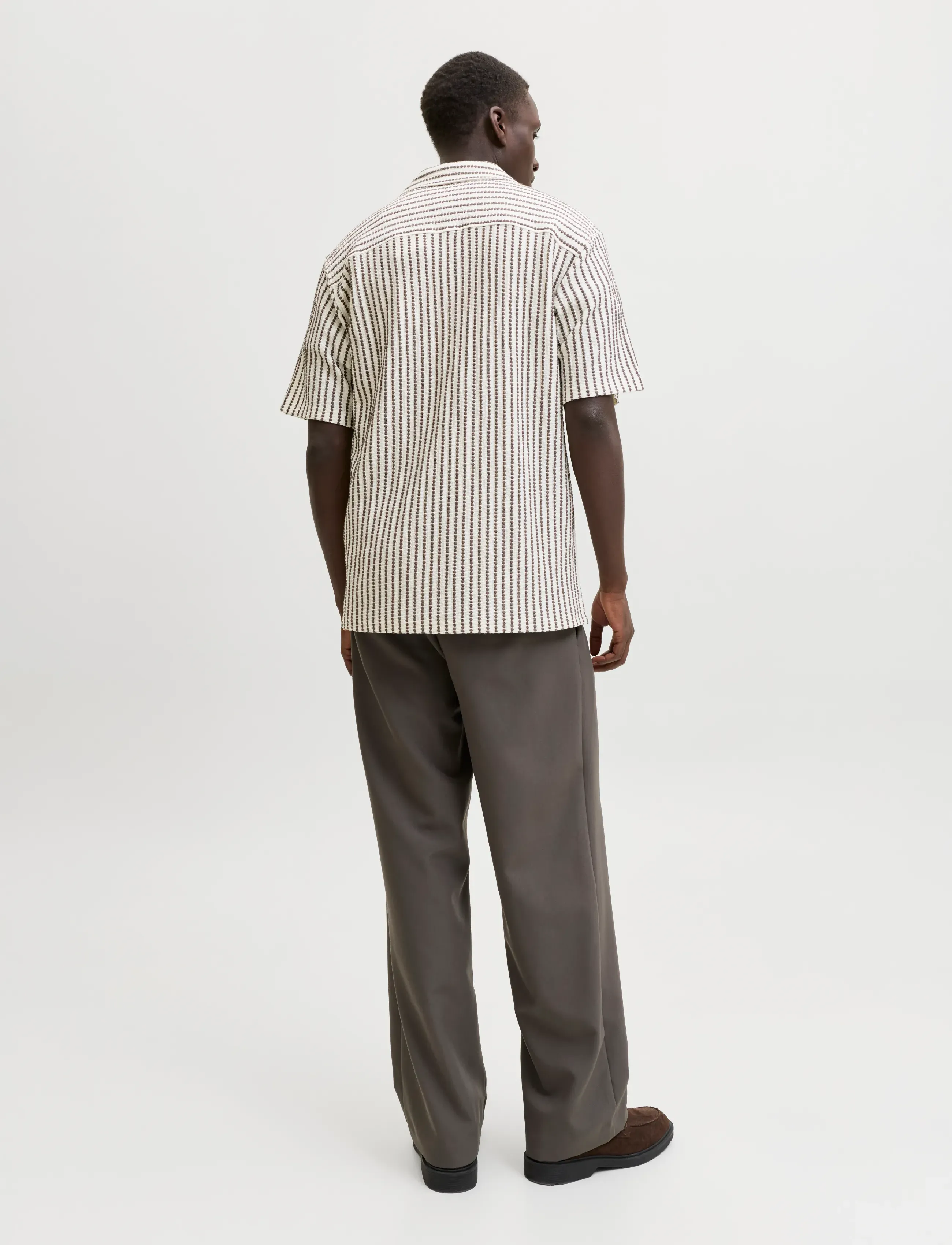 Jack & Jones - JPRBLADOUGLAS JERSEY S/S SHIRT SN - mønstrede skjorter - morel - 2