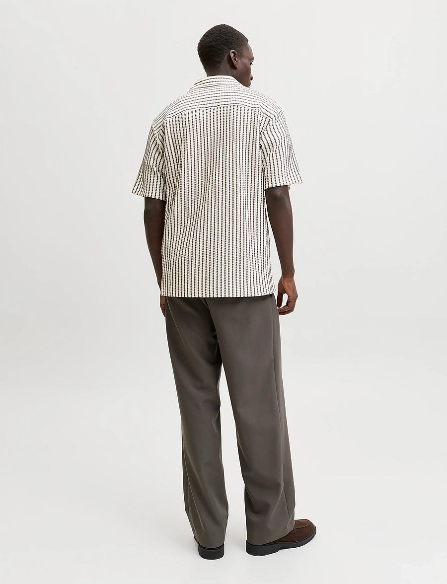 Jack & Jones - JPRBLADOUGLAS JERSEY S/S SHIRT SN - mønstrede skjorter - morel - 2