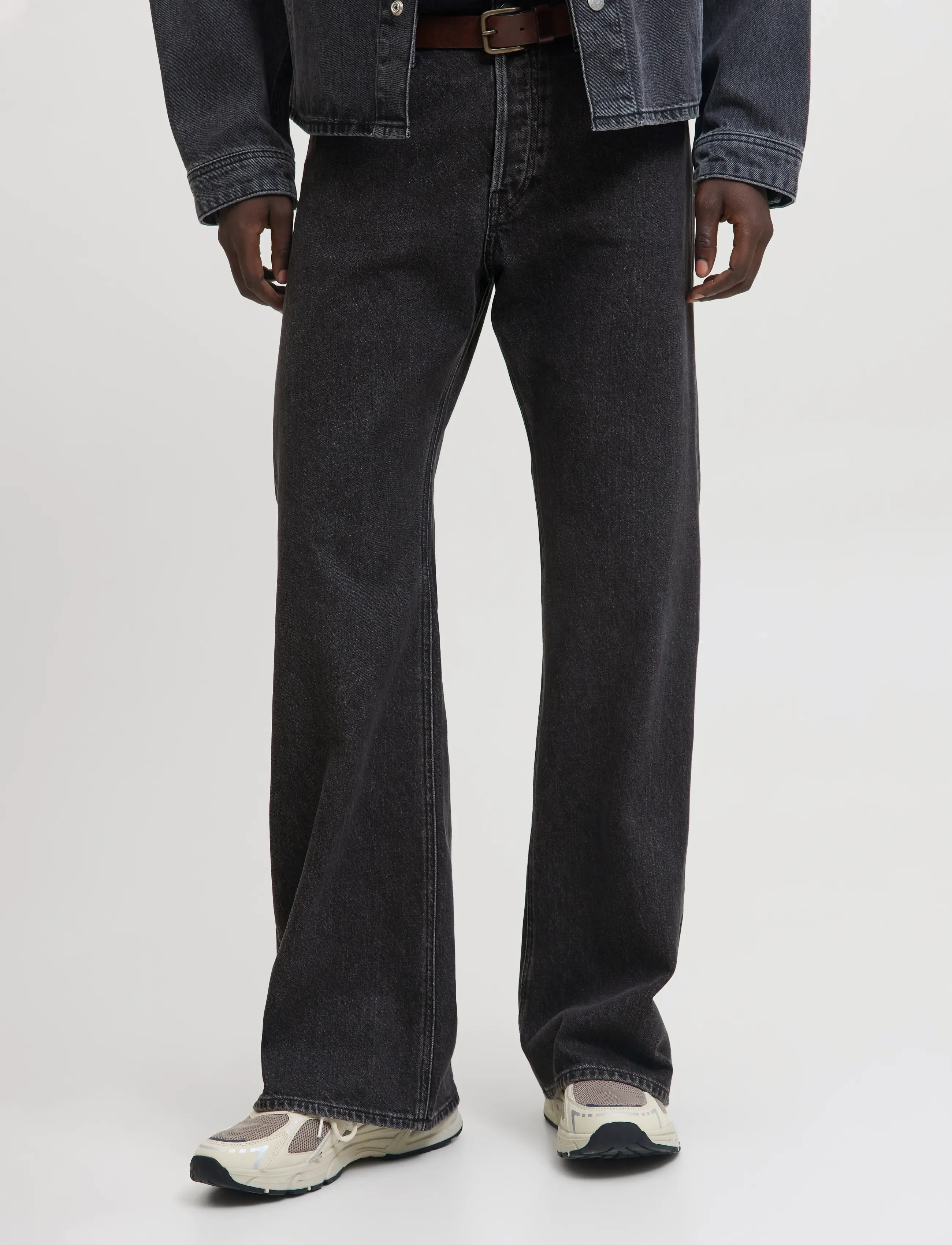 Jack & Jones JJITOBY JJORIGINAL SQ 737 LN - Tänavastiil - BLACK DENIM / black