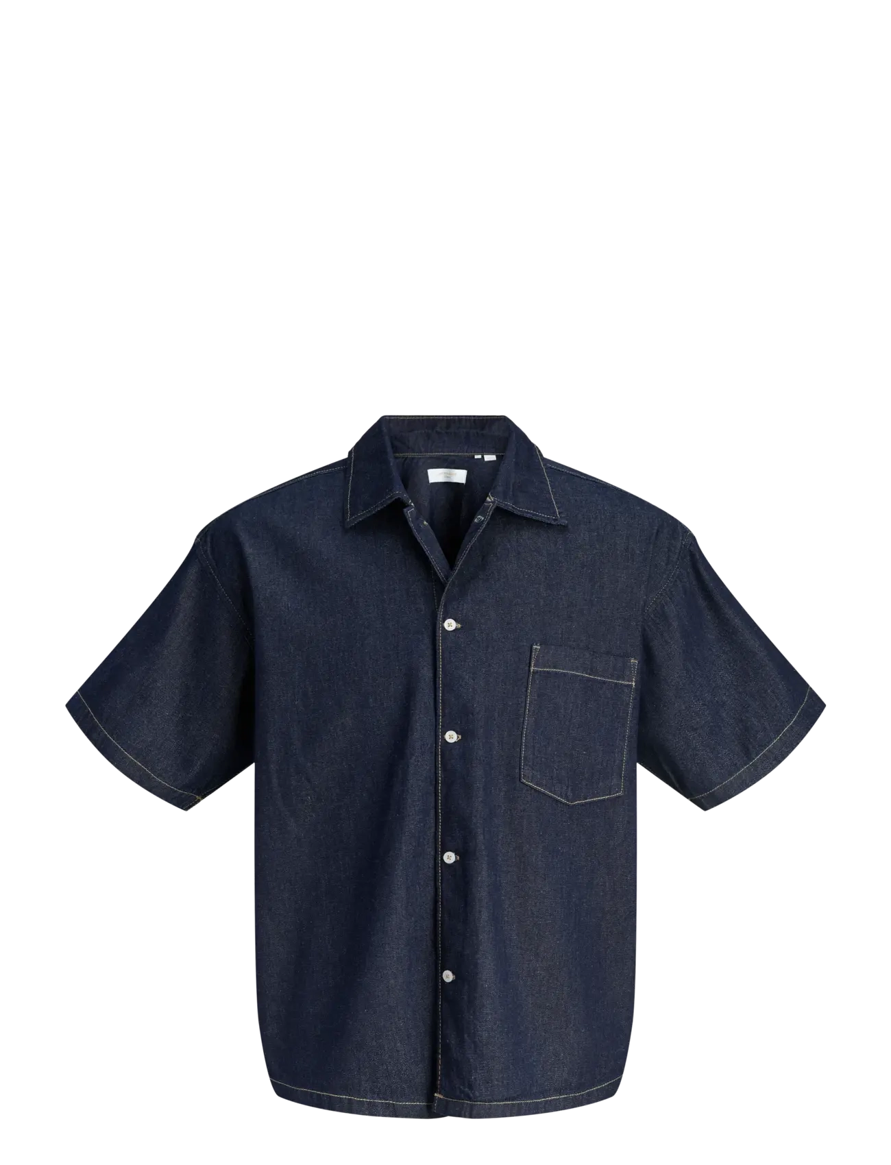 Jack & Jones JJORGAUSTIN DENIM SHIRT SS LN - Tøj - BLUE DENIM / blue