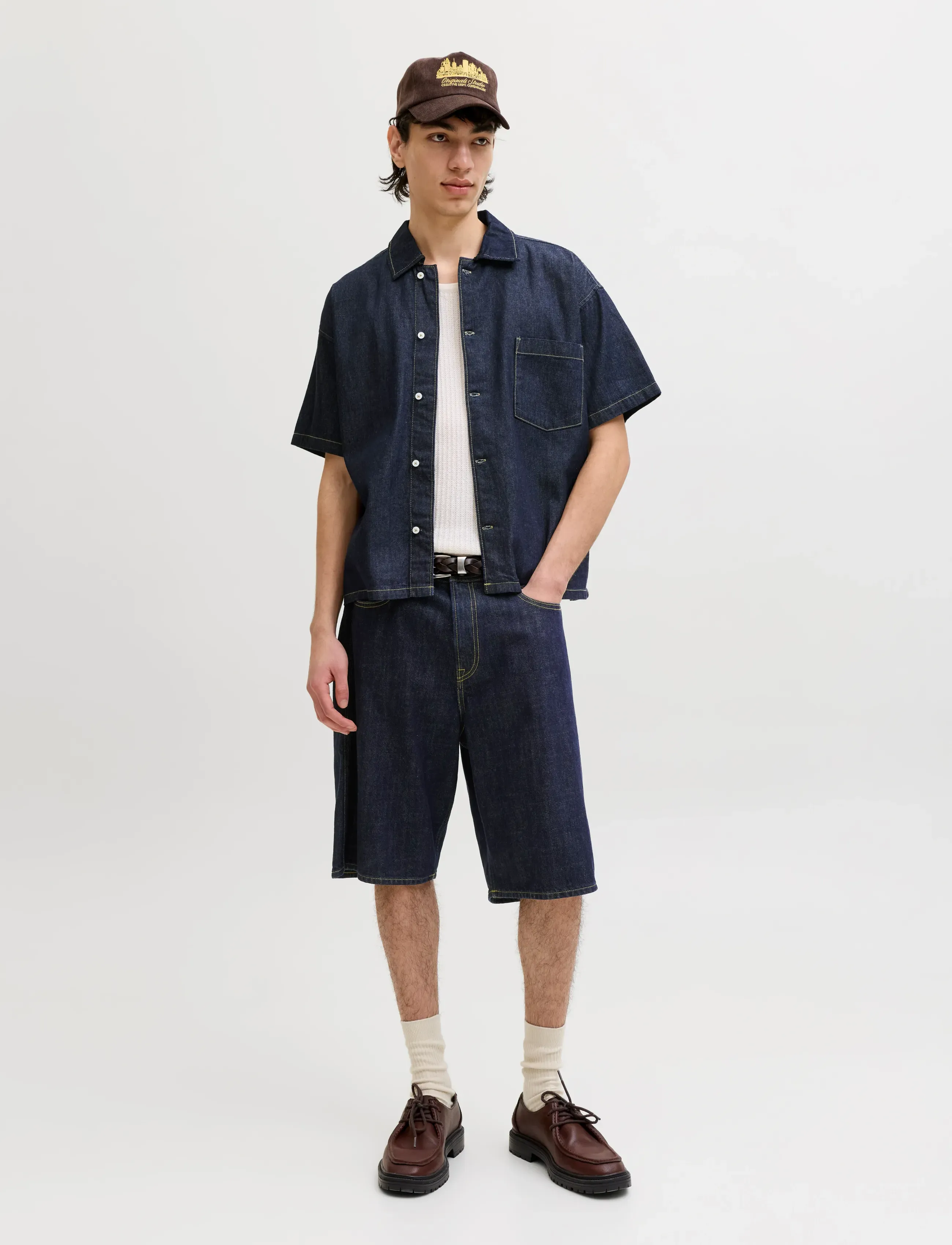 Jack & Jones - JJORGAUSTIN DENIM SHIRT SS LN - denimskjorter - blue denim - 3