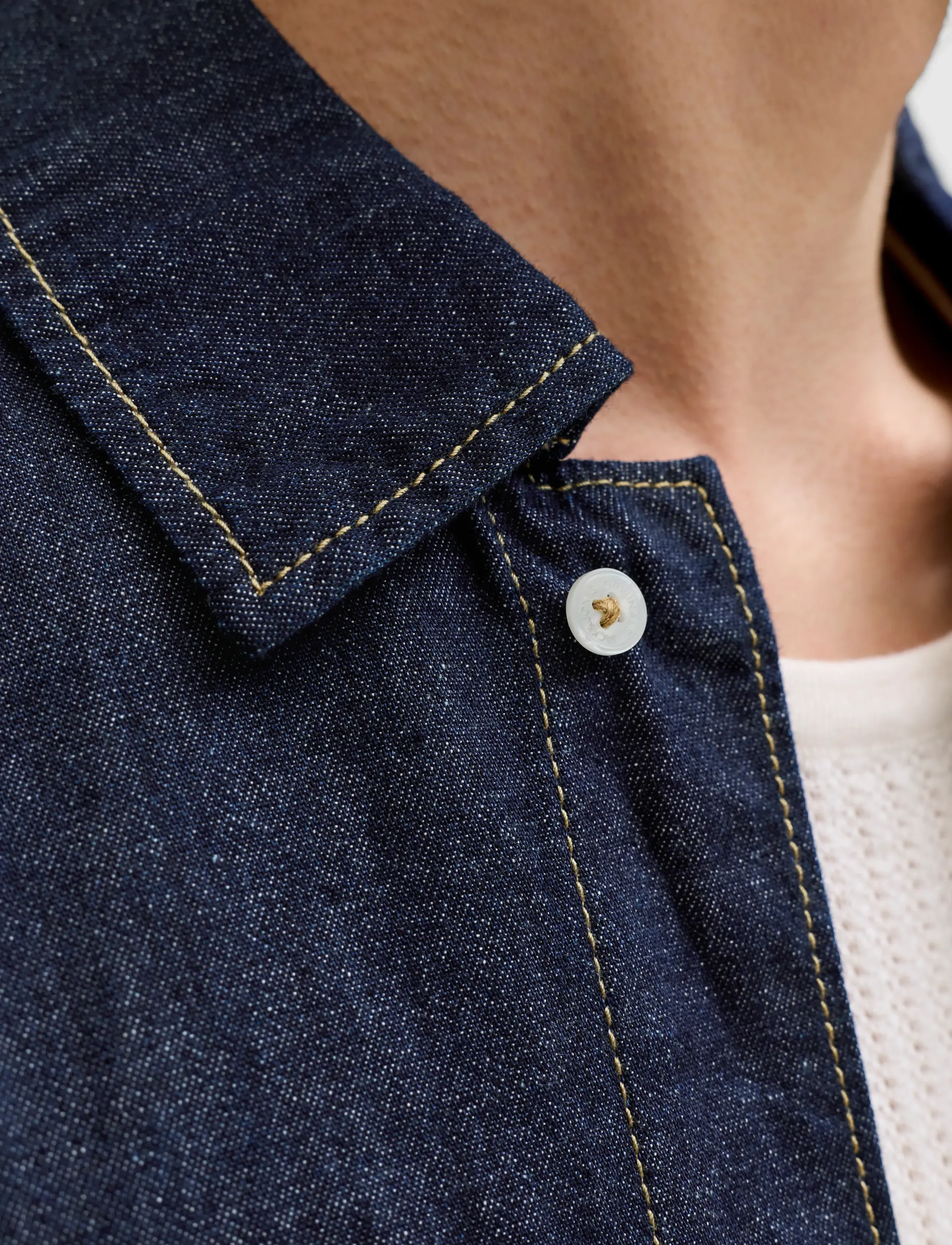 Jack & Jones - JJORGAUSTIN DENIM SHIRT SS LN - denimskjorter - blue denim - 4