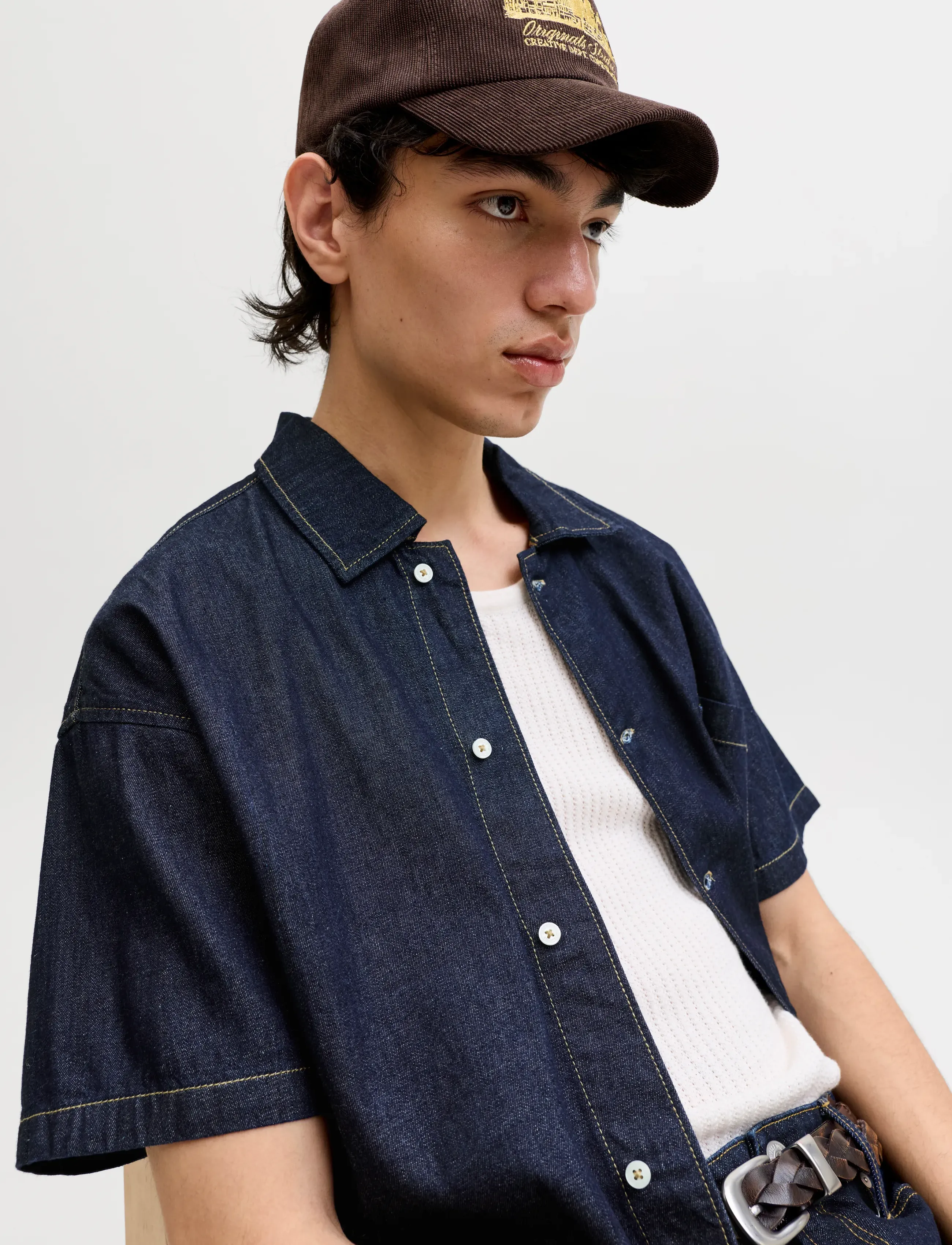 Jack & Jones - JJORGAUSTIN DENIM SHIRT SS LN - denimskjorter - blue denim - 5