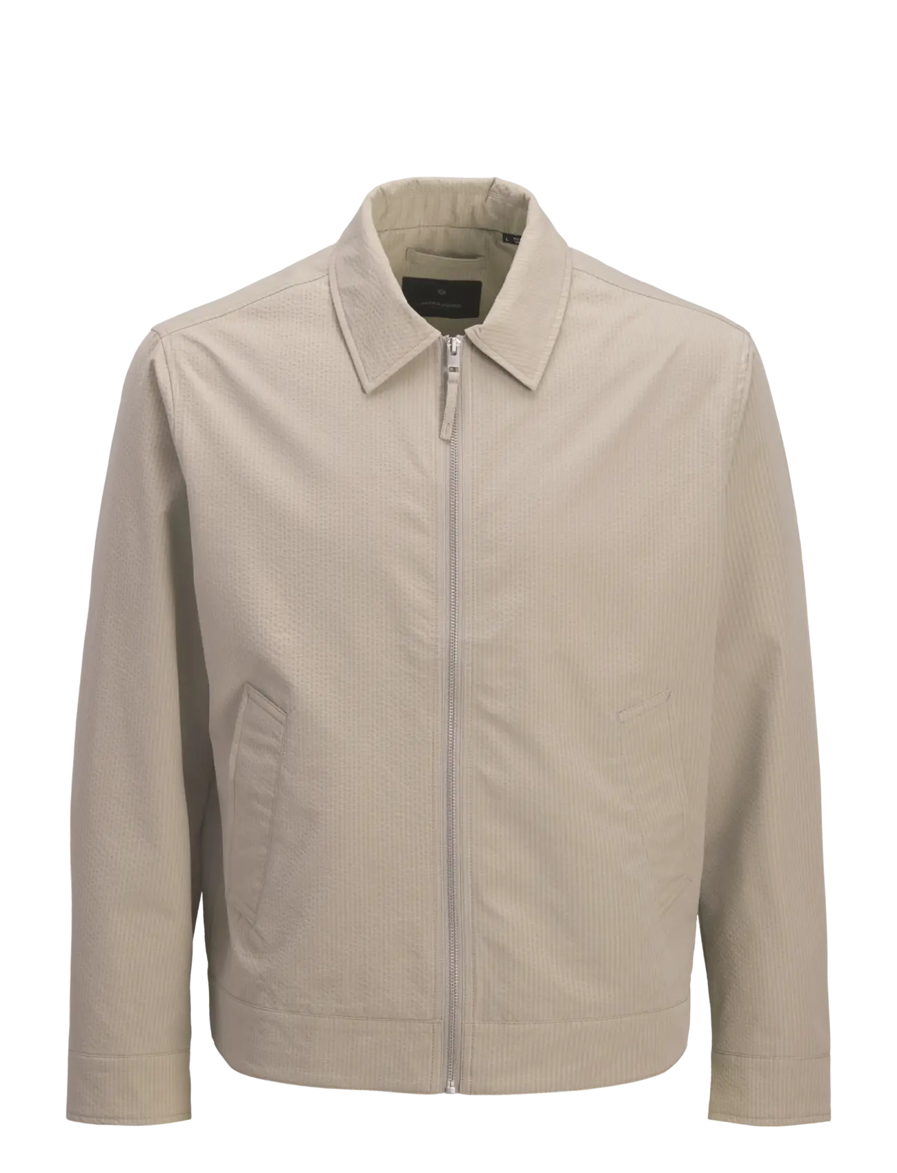 JACK & JONES Jprblalorenzo Seersucker Blouson Jkt Silber - M - Herren
