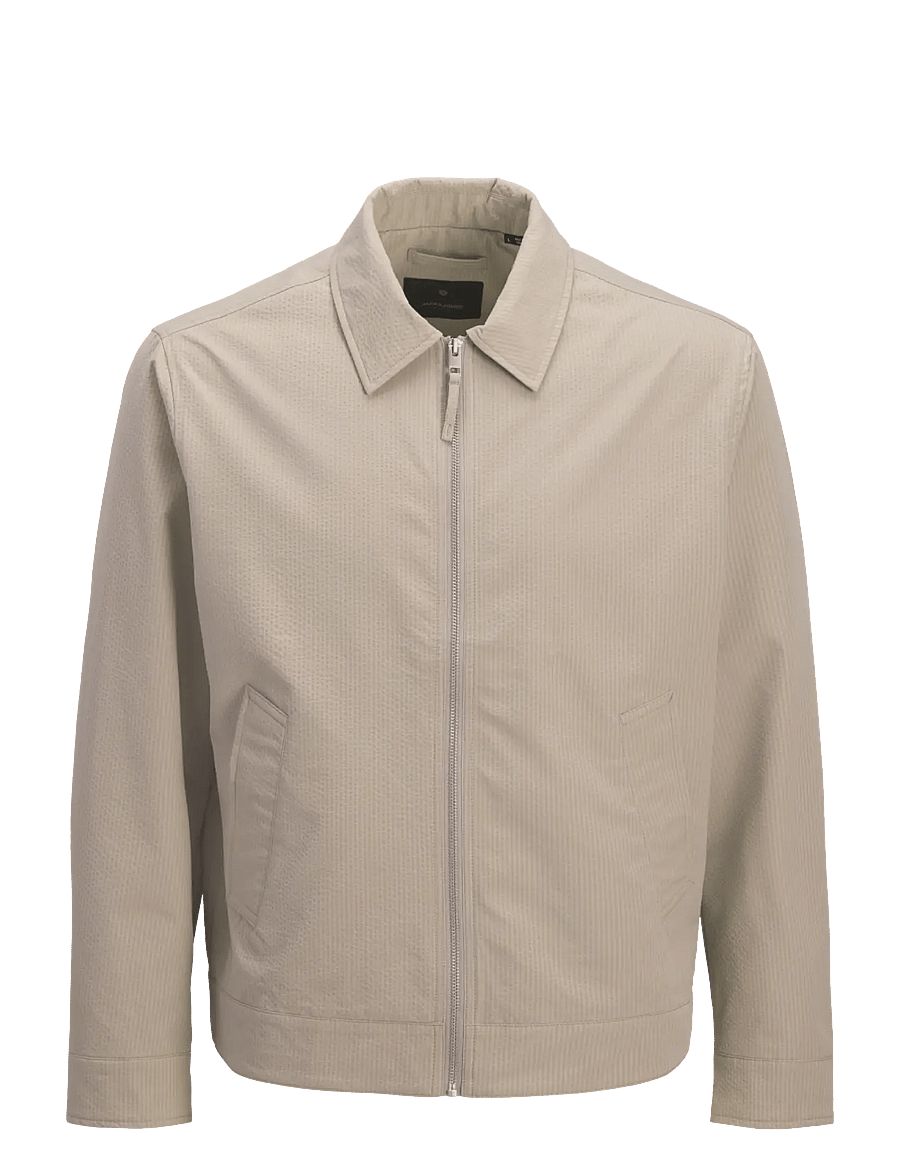Jack & Jones - JPRBLALORENZO SEERSUCKER BLOUSON JKT - forårsjakker - aluminum - 1
