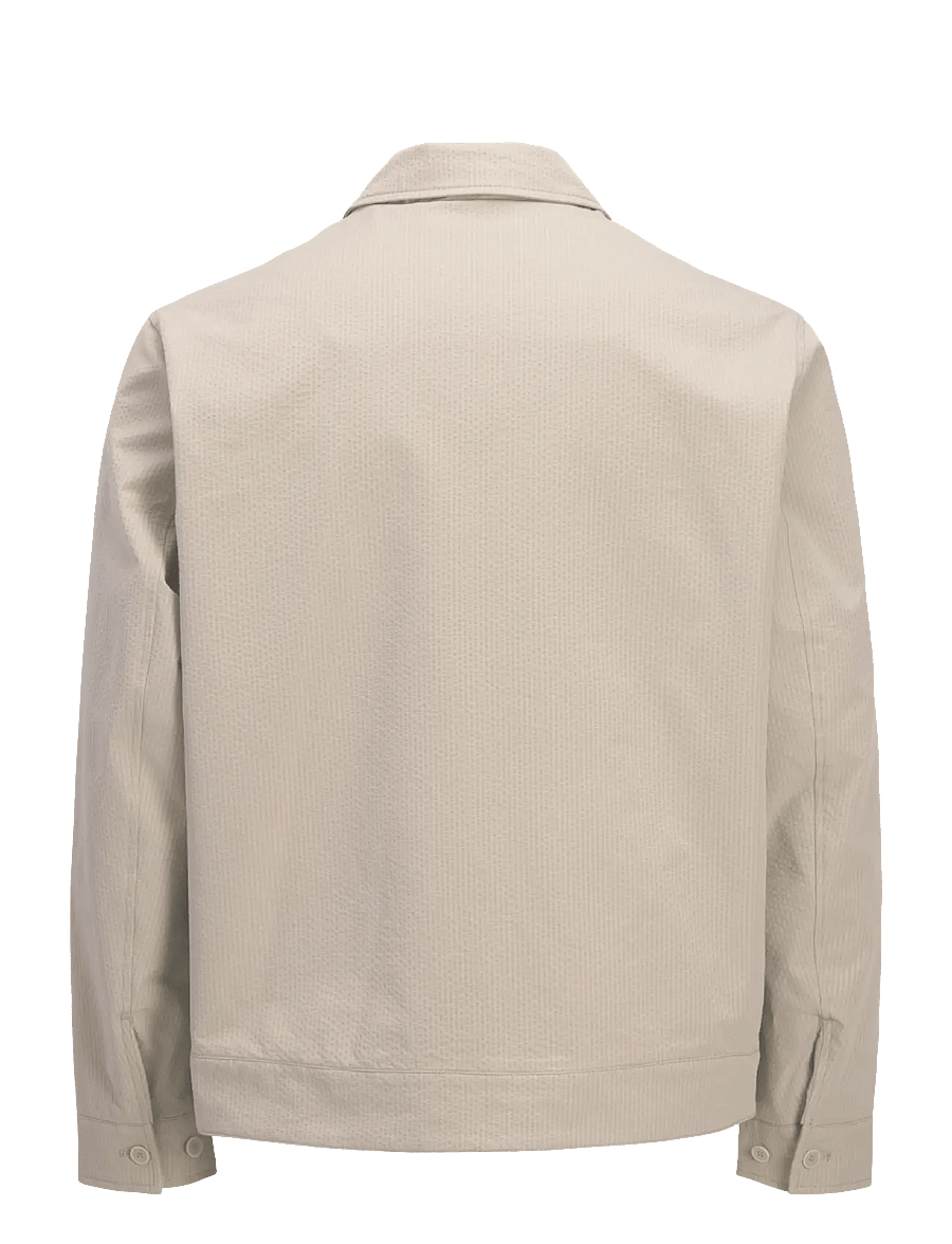 Jack & Jones - JPRBLALORENZO SEERSUCKER BLOUSON JKT - forårsjakker - aluminum - 2