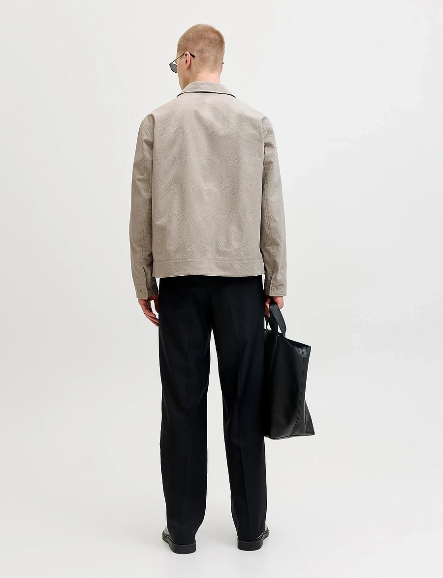 Jack & Jones - JPRBLALORENZO SEERSUCKER BLOUSON JKT - forårsjakker - aluminum - 3
