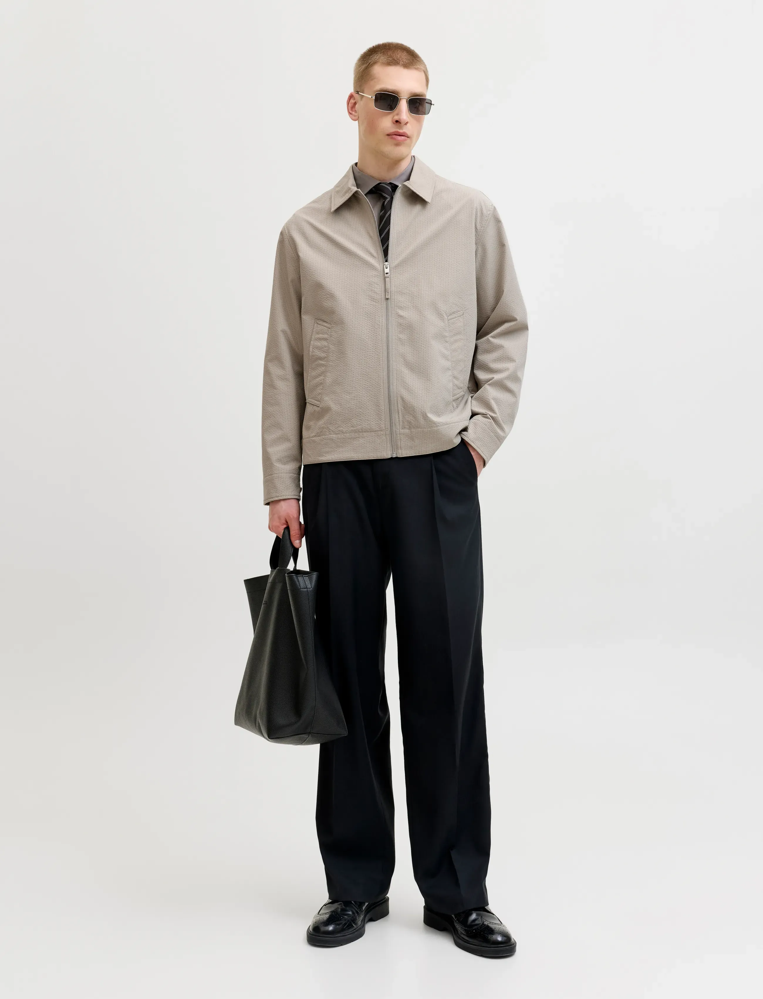 Jprblalorenzo Seersucker Blouson Jkt 3
