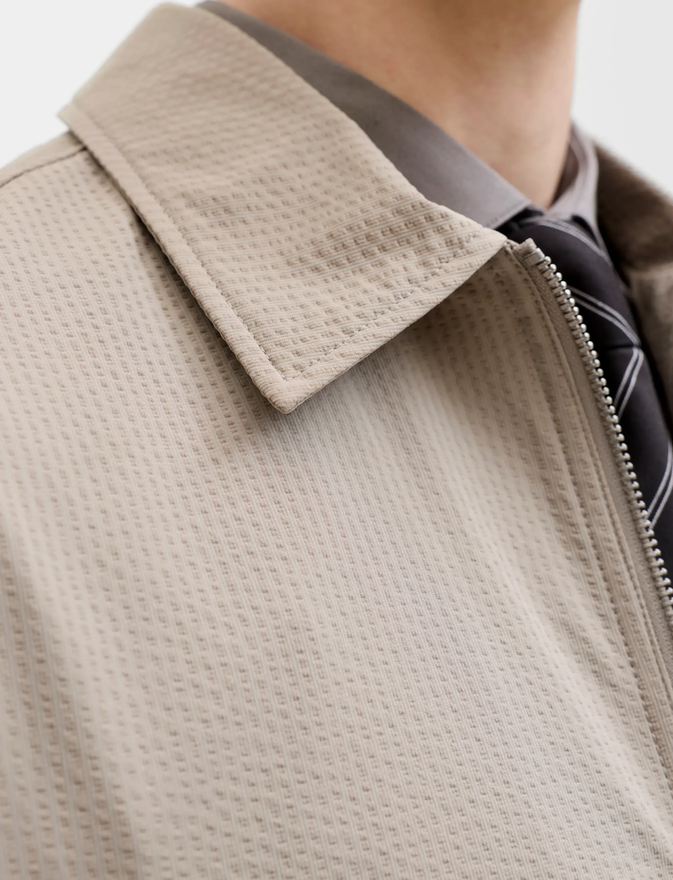 Jprblalorenzo Seersucker Blouson Jkt 4