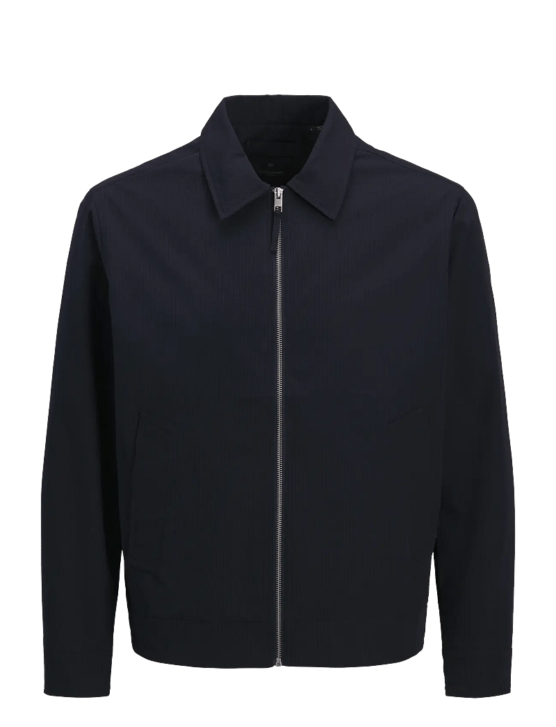 Jack & Jones - JPRBLALORENZO SEERSUCKER BLOUSON JKT - vårjackor - night sky - 1