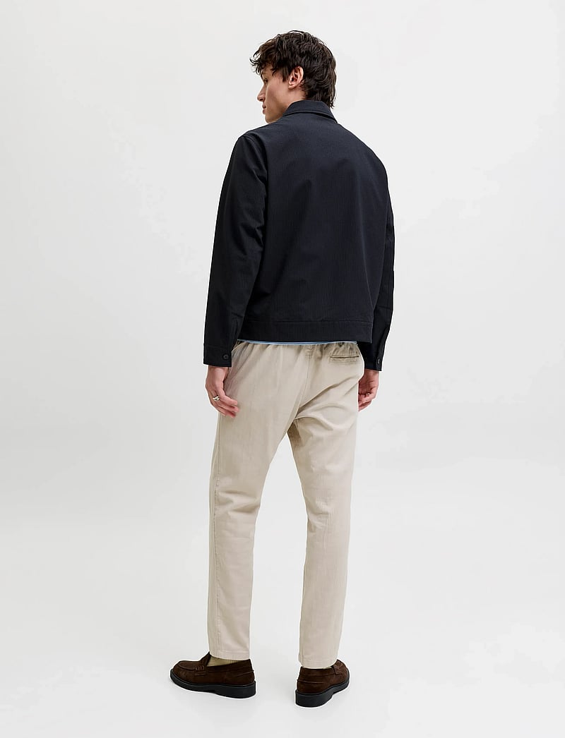 Jack & Jones - JPRBLALORENZO SEERSUCKER BLOUSON JKT - vårjackor - night sky - 2