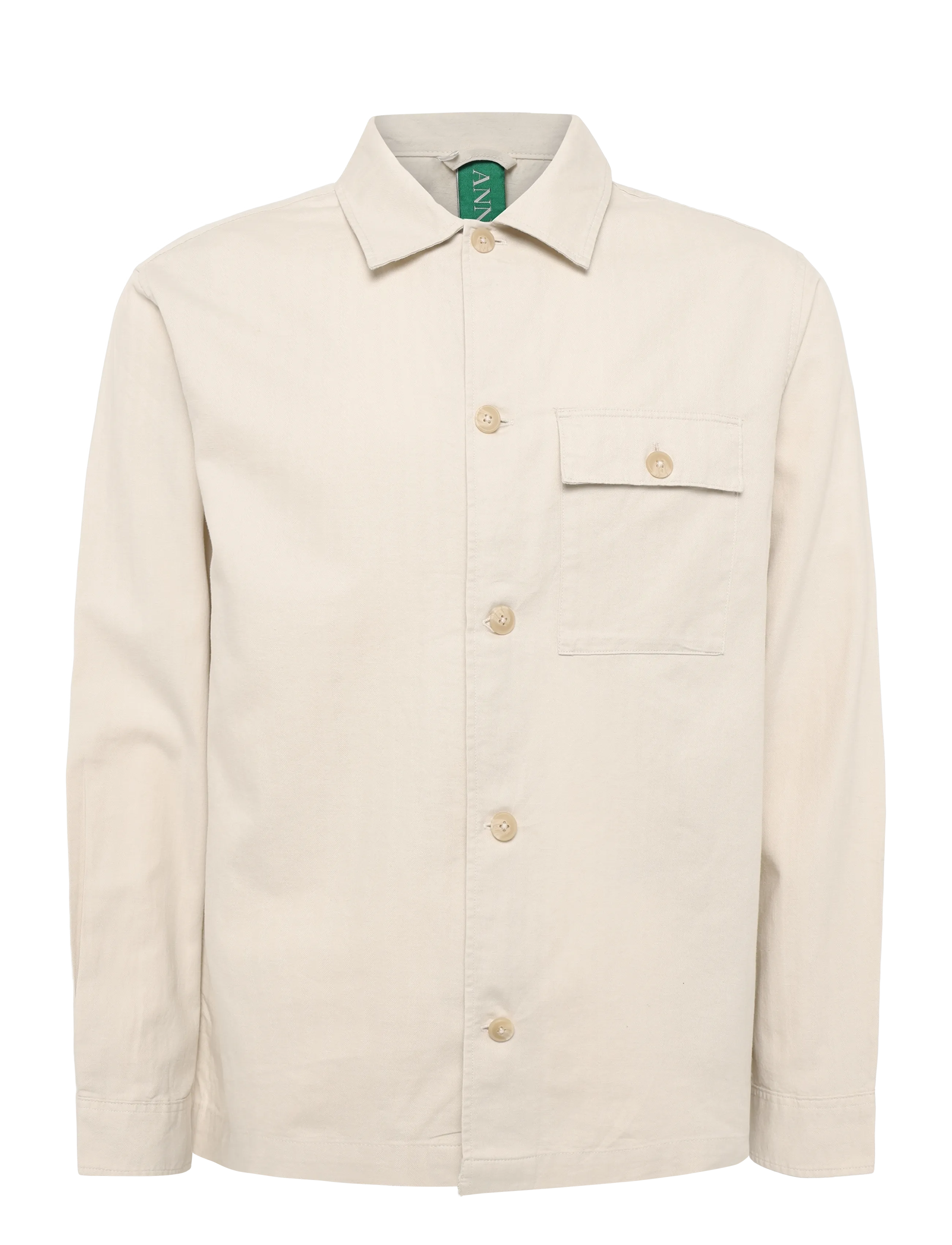 JACK & JONES Jprblatyler Herringbone L/S Overshirt Cream - XL - Herren