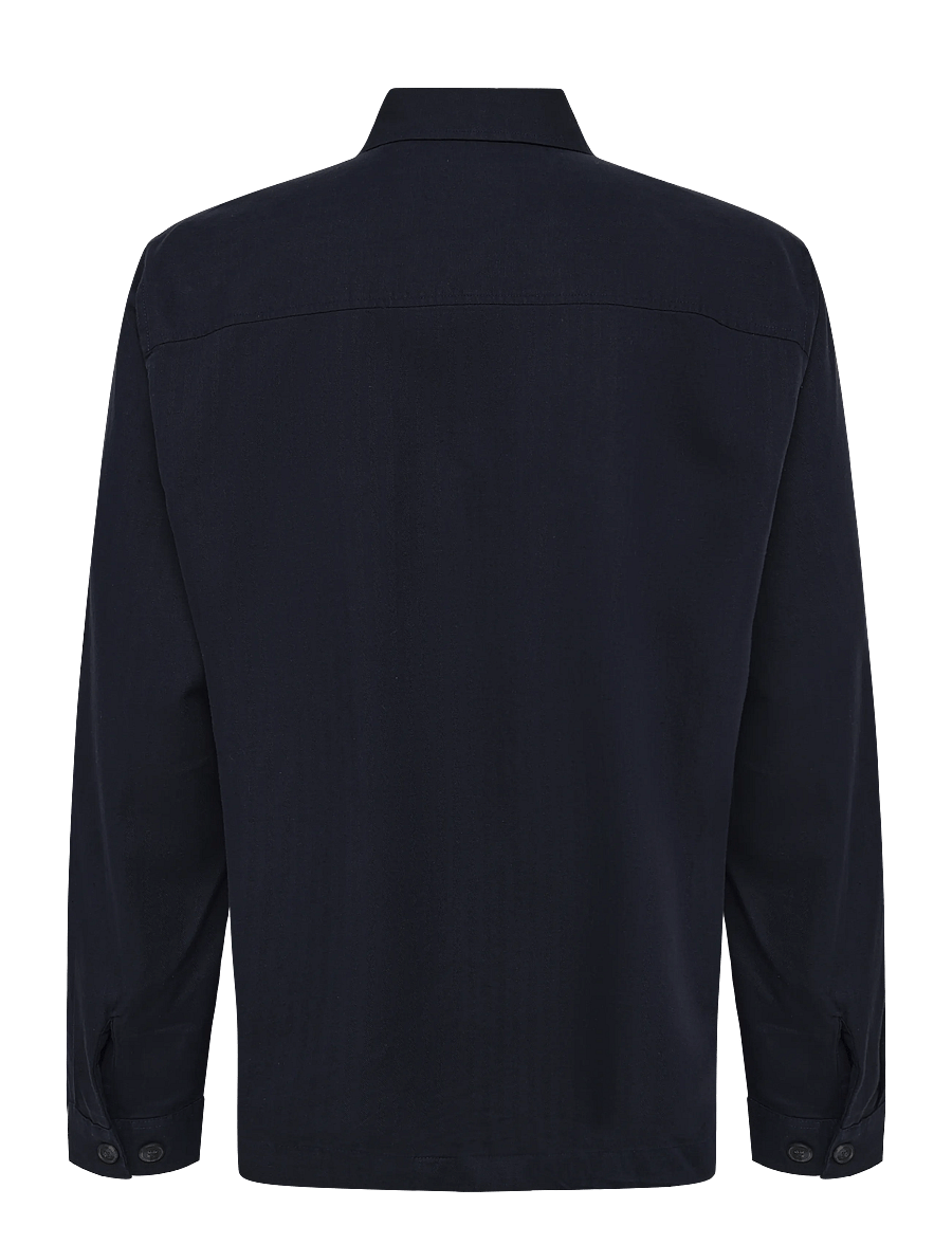 Jack & Jones - JPRBLATYLER HERRINGBONE L/S OVERSHIRT - vacation essentials - night sky - 1