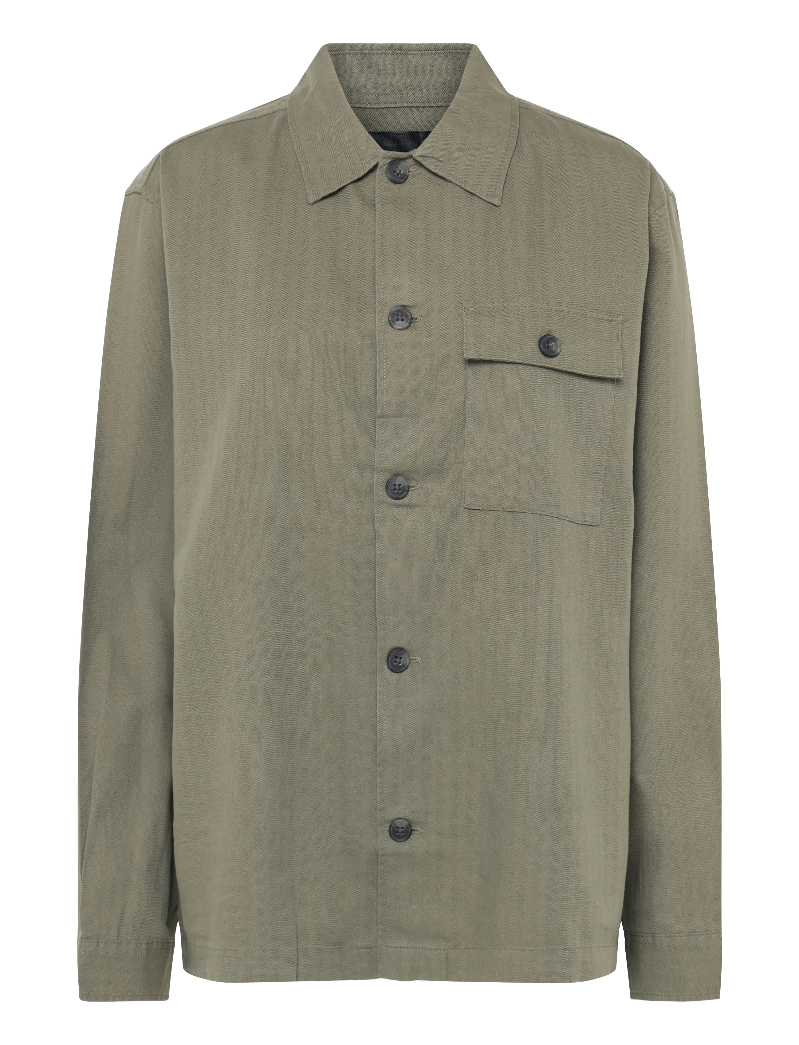 Jack & Jones JPRBLATYLER HERRINGBONE L/S OVERSHIRT - Overshirts - SMOKEY OLIVE / khaki/green