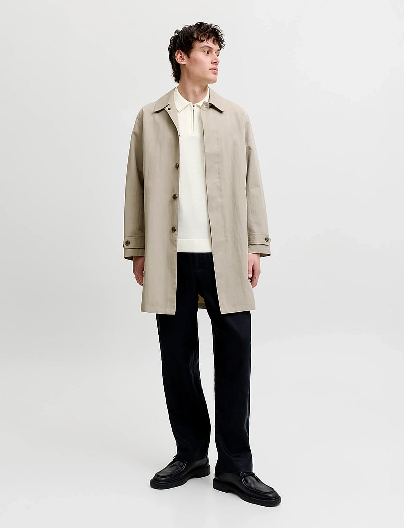 Jack & Jones - JPRBLAMILANO SPRING KNIT ZIP POLO SS SN - polostrik - cloud dancer - 3