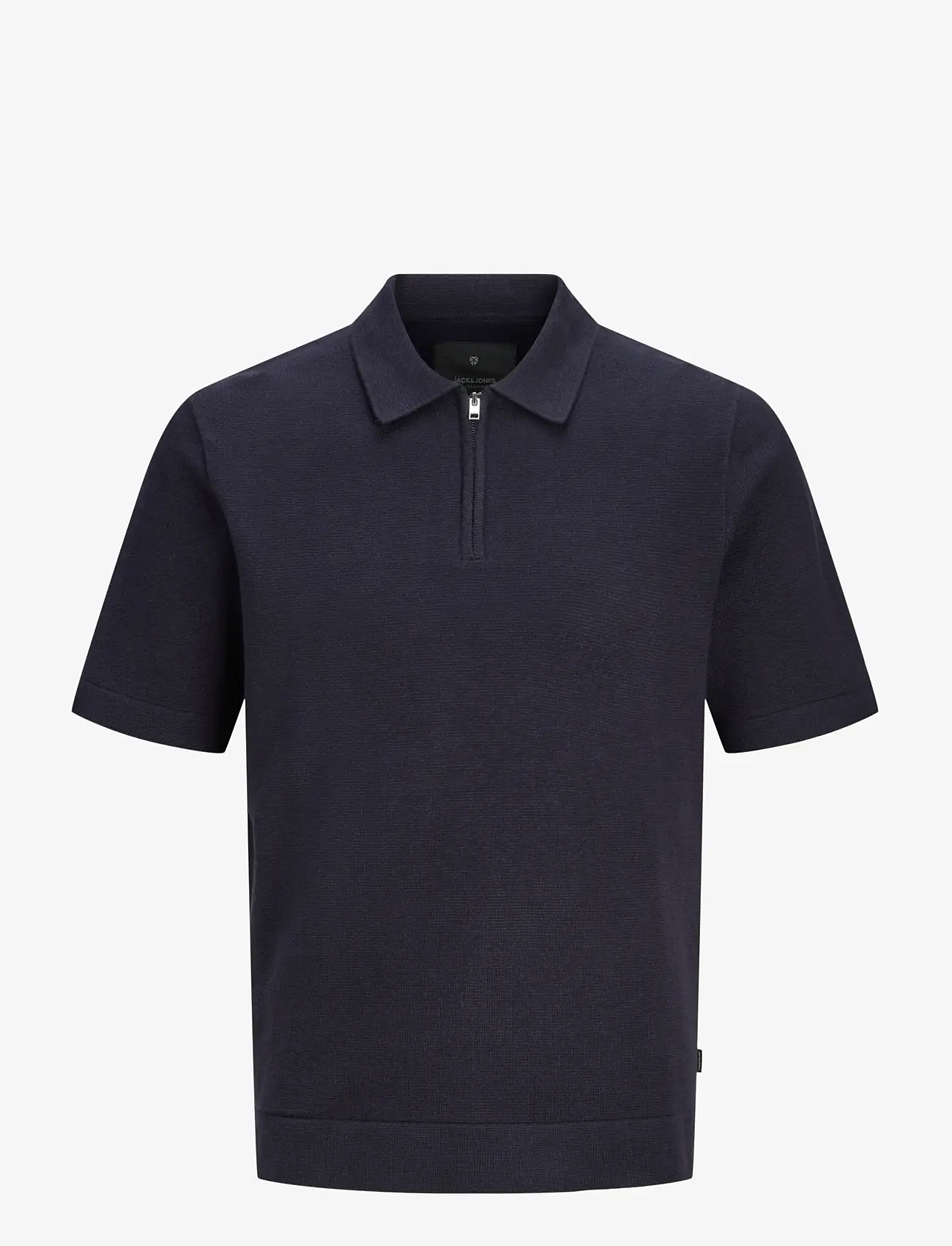 Jack & Jones - JPRBLAMILANO SPRING KNIT ZIP POLO SS SN - polostrik - night sky - 1