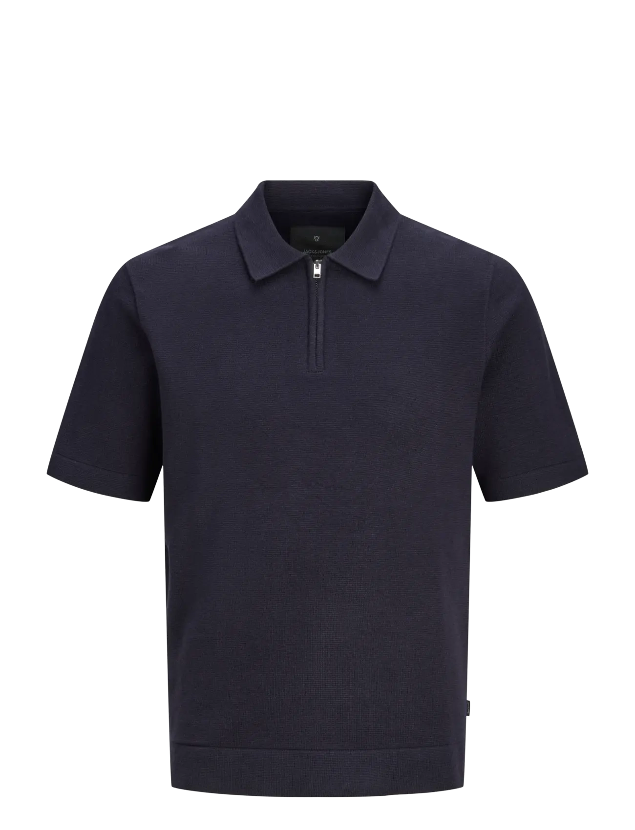 Jack & Jones JPRBLAMILANO SPRING KNIT ZIP POLO SS SN - Stickat - NIGHT SKY / navy