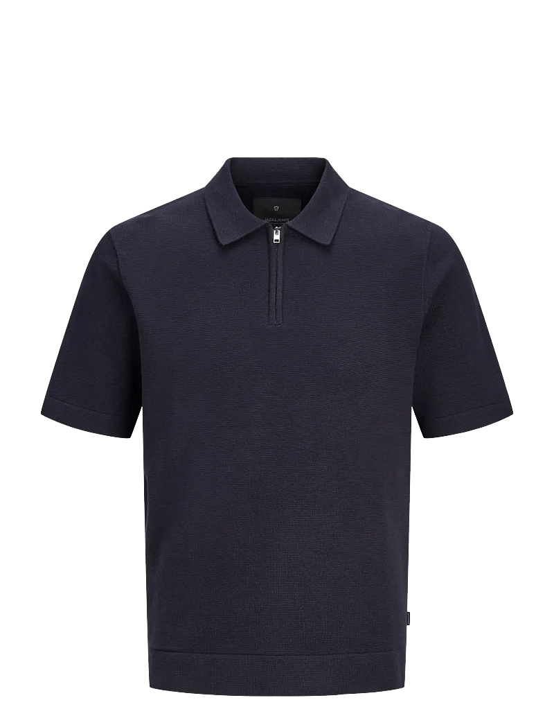 Jack & Jones - JPRBLAMILANO SPRING KNIT ZIP POLO SS SN - polostrik - night sky - 1
