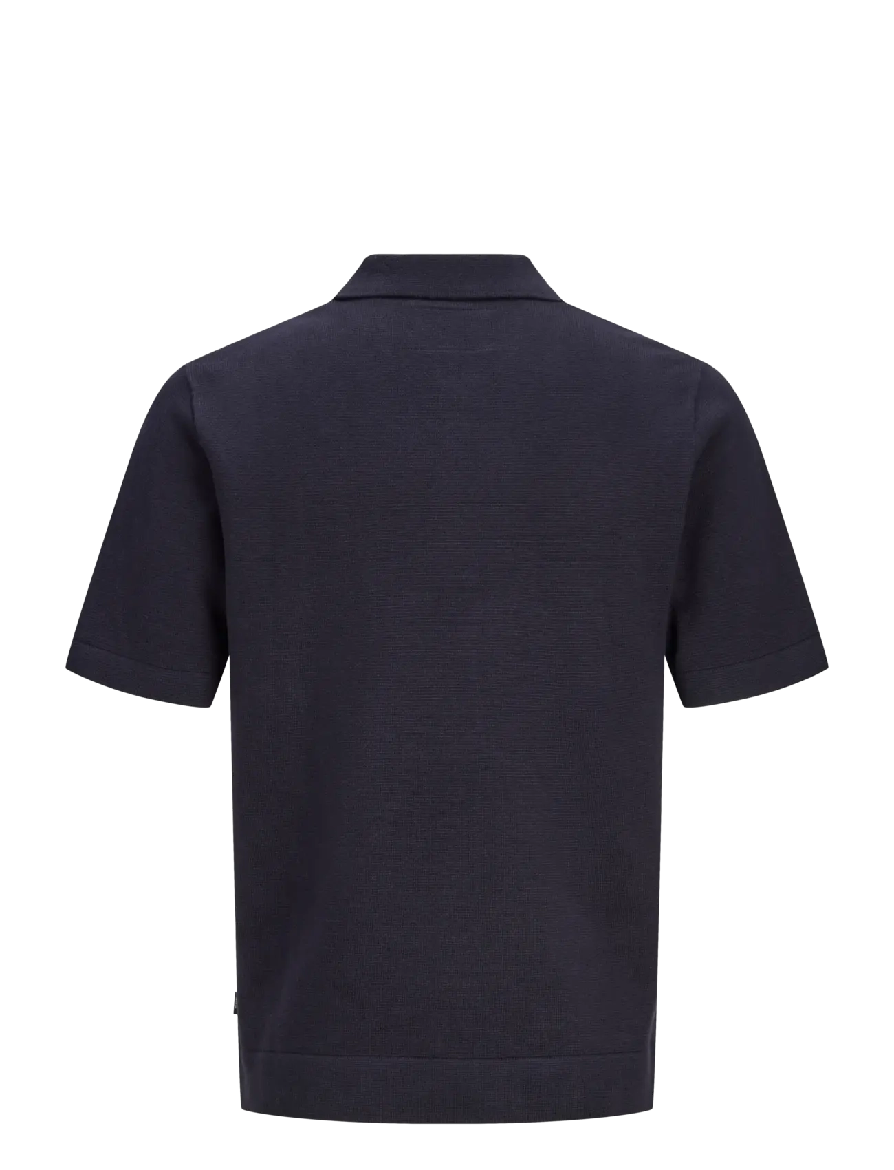 Jack & Jones - JPRBLAMILANO SPRING KNIT ZIP POLO SS SN - gestrickte polohemden - night sky - 2