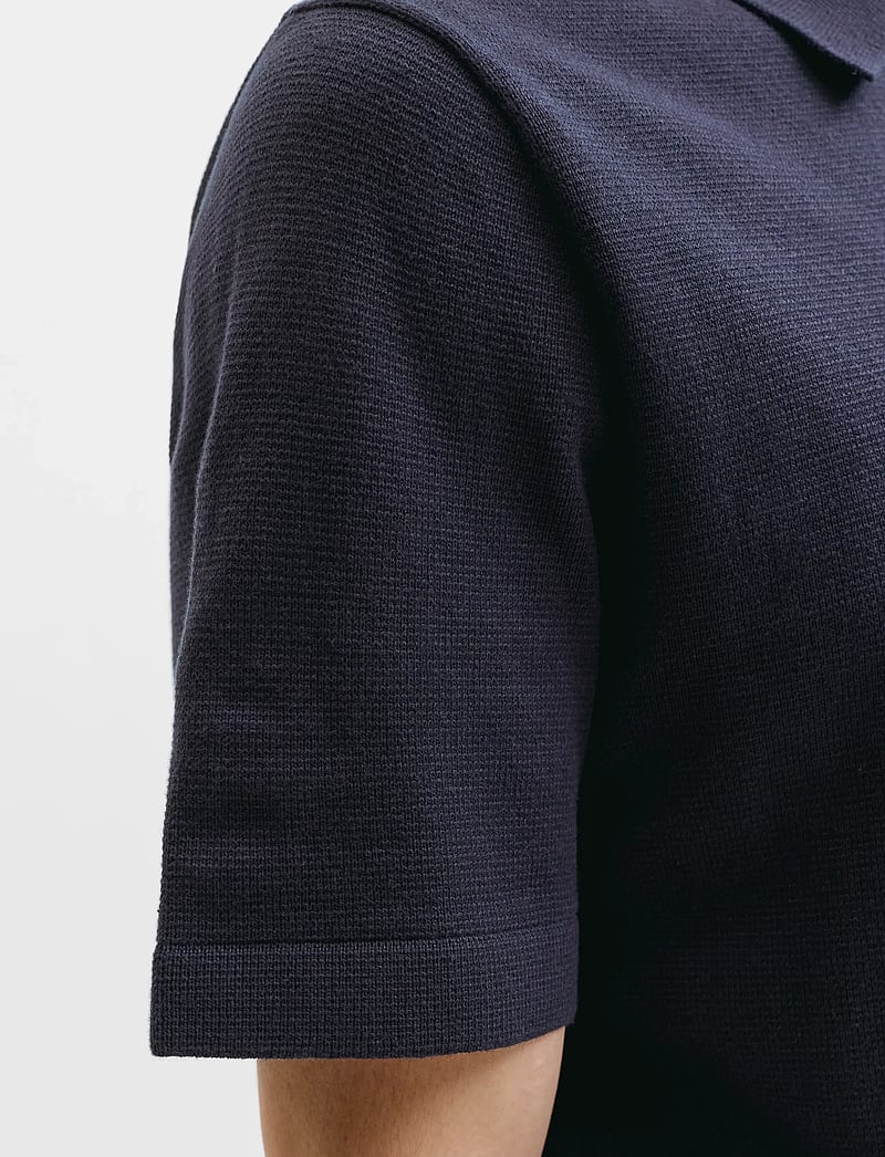 Jack & Jones - JPRBLAMILANO SPRING KNIT ZIP POLO SS SN - polostrik - night sky - 5