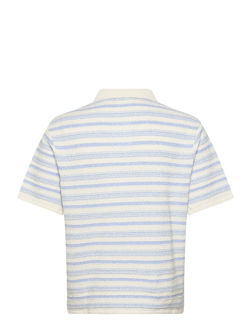 Jack & Jones - JORHYERES KNIT STRIPE POLO - polostrik - sea salt - 1