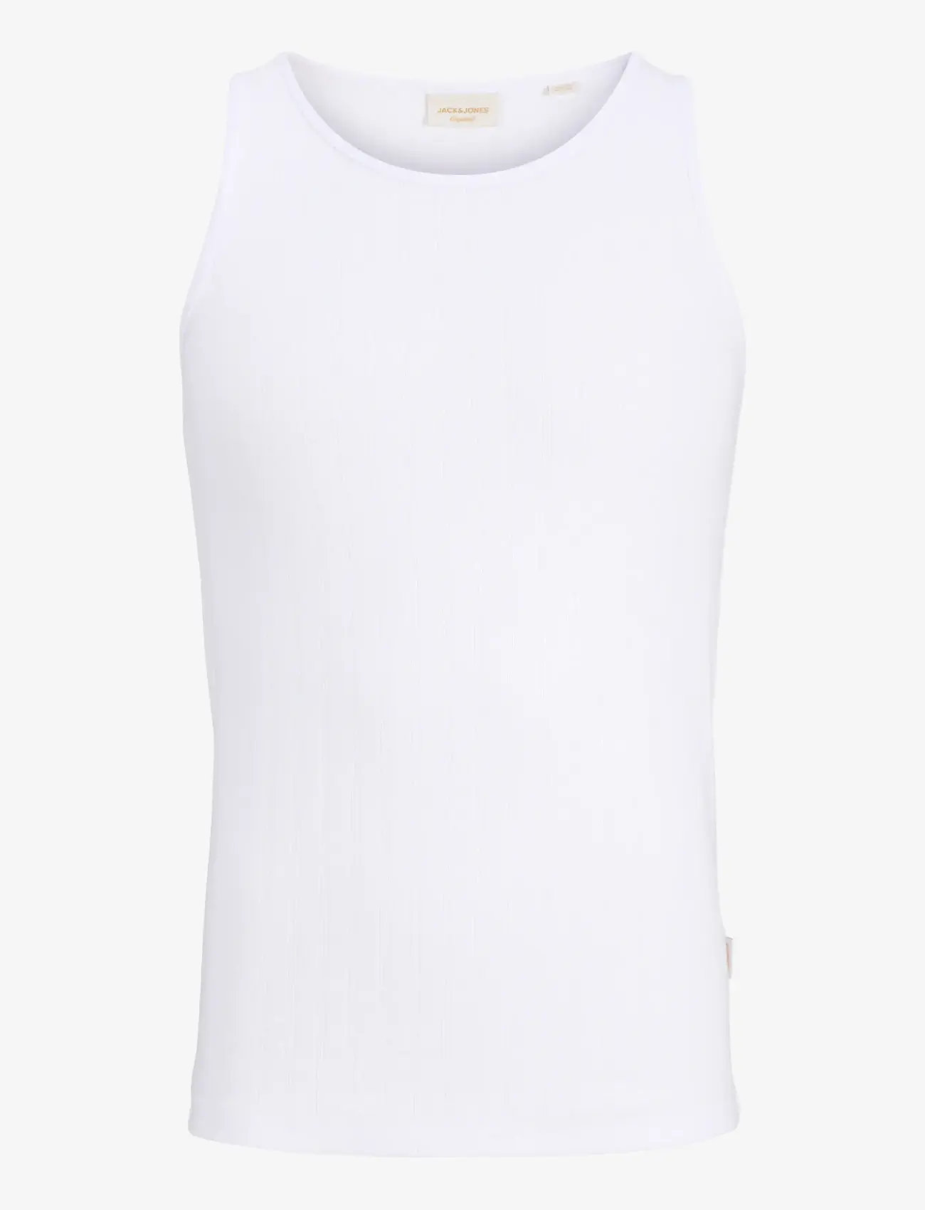 Jack & Jones - JORCOTEDAZUR POINTAL TANK TOP - tanktops - bright white - 1