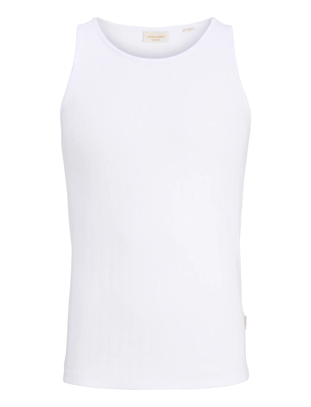Jack & Jones JORCOTEDAZUR POINTAL TANK TOP - T-shirts - BRIGHT WHITE / white