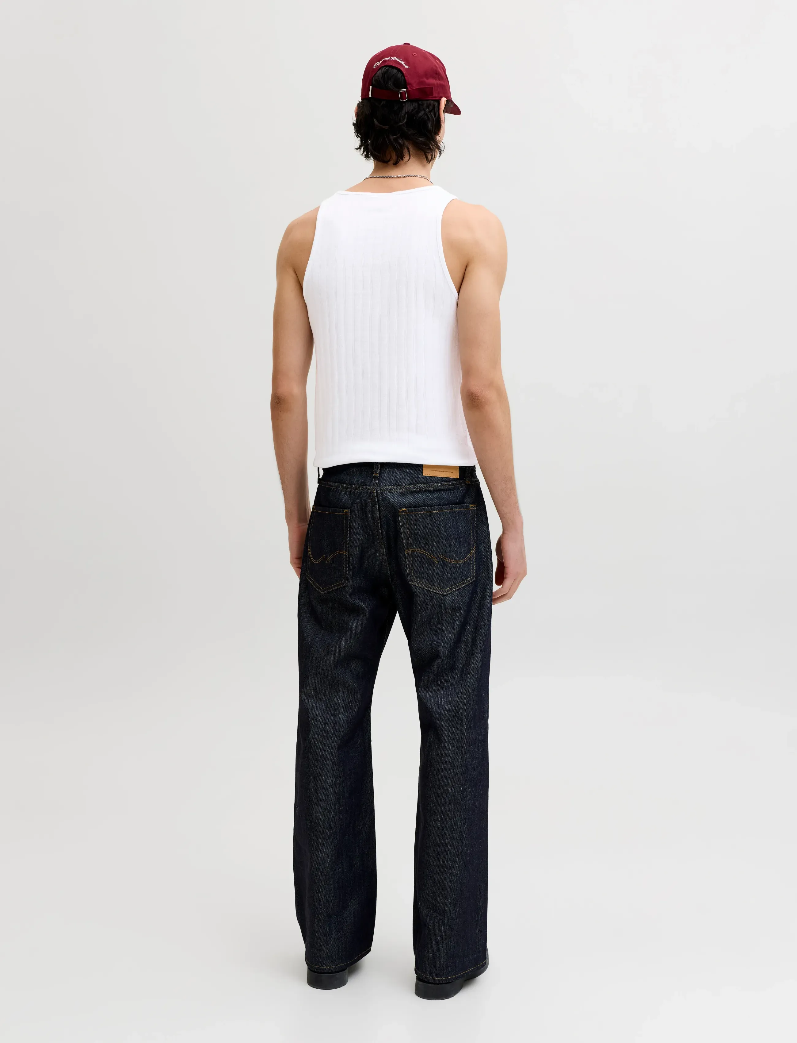 Jack & Jones - JORCOTEDAZUR POINTAL TANK TOP - bez rękawa - bright white - 2