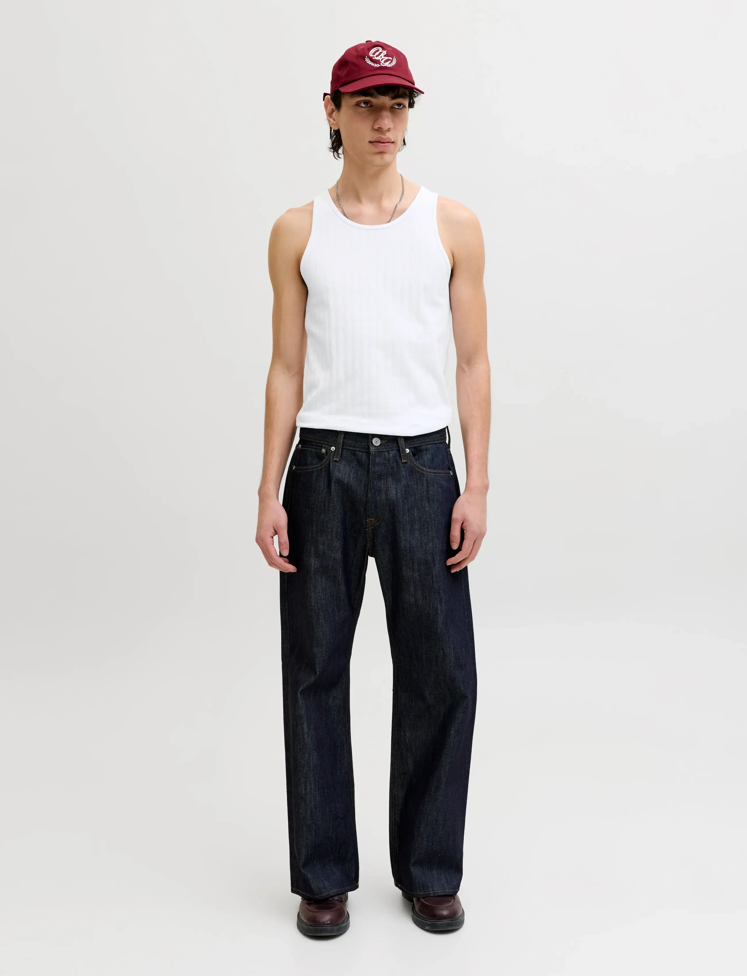 Jack & Jones - JORCOTEDAZUR POINTAL TANK TOP - bez rękawa - bright white - 3