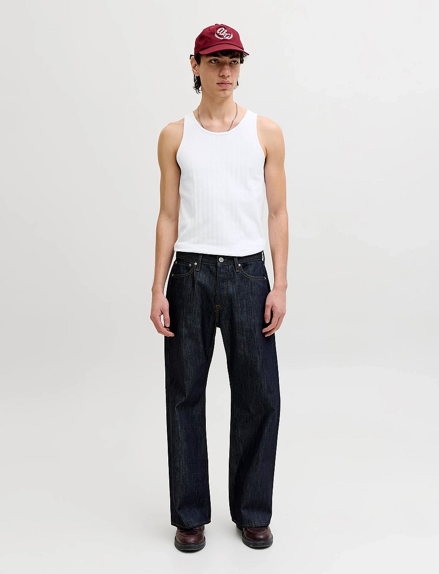 Jack & Jones - JORCOTEDAZUR POINTAL TANK TOP - linnen - bright white - 3
