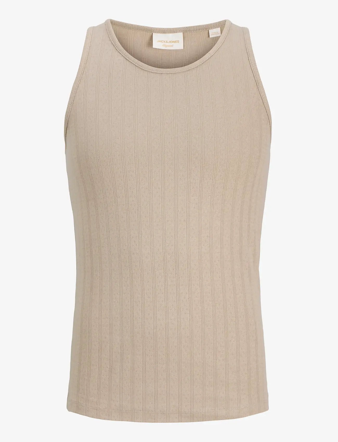 Jack & Jones - JORCOTEDAZUR POINTAL TANK TOP - varrukateta särgid - vintage khaki - 1