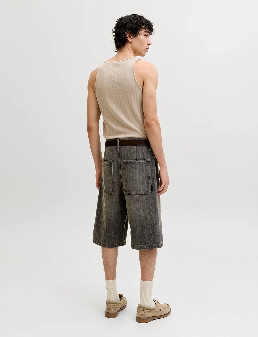 Jack & Jones - JORCOTEDAZUR POINTAL TANK TOP - linnen - vintage khaki - 2