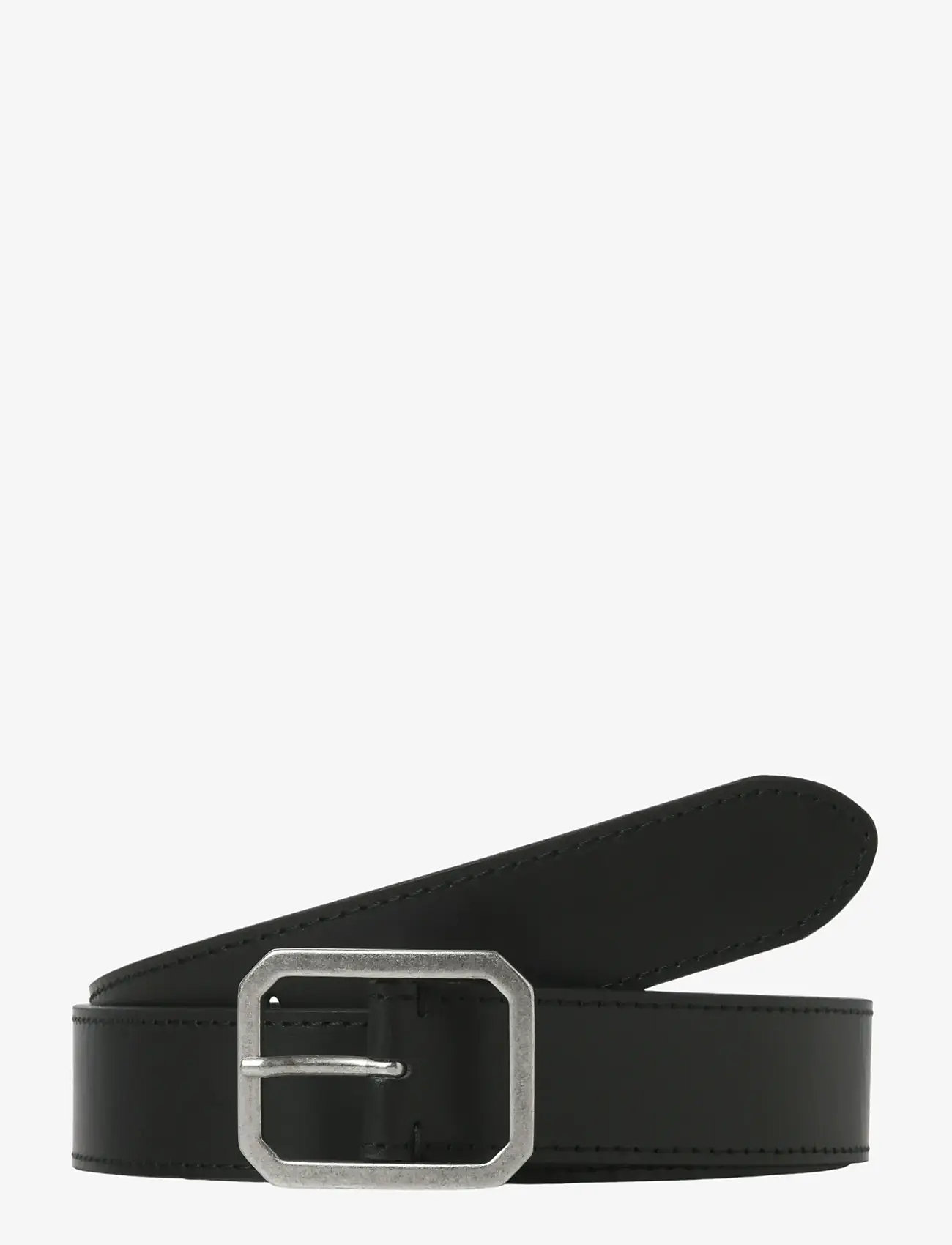 Jack & Jones - JACSQUARE LEATHER BELT STYD AW 25 - klassiska skärp - black - 1