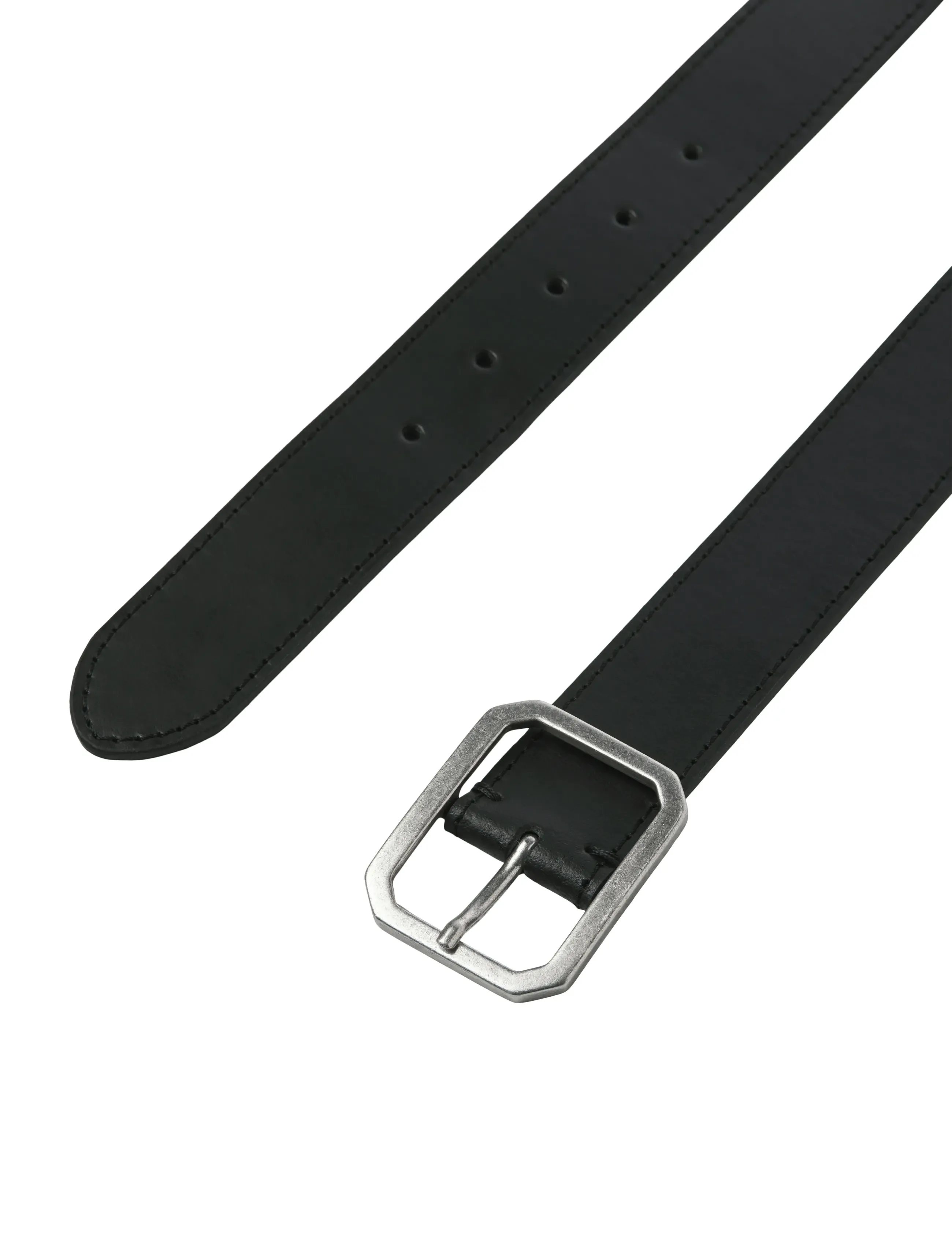 Jack & Jones - JACSQUARE LEATHER BELT STYD AW 25 - black - 4