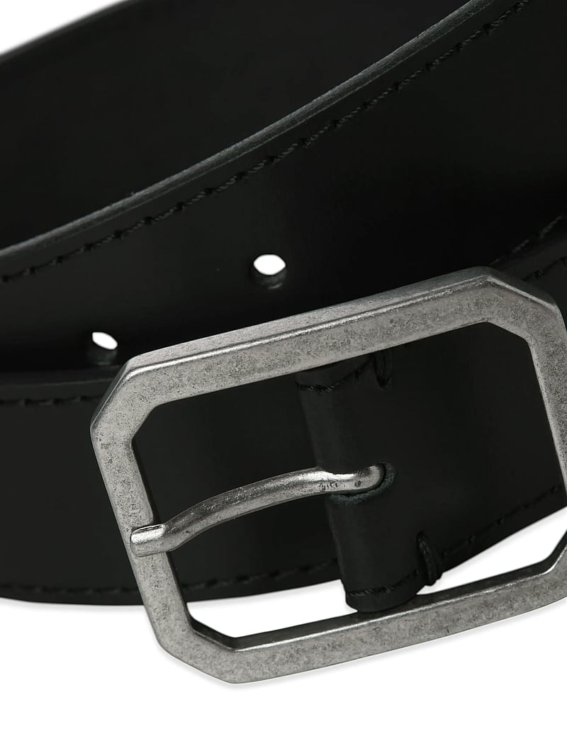 Jack & Jones - JACSQUARE LEATHER BELT STYD AW 25 - klassiska skärp - black - 4