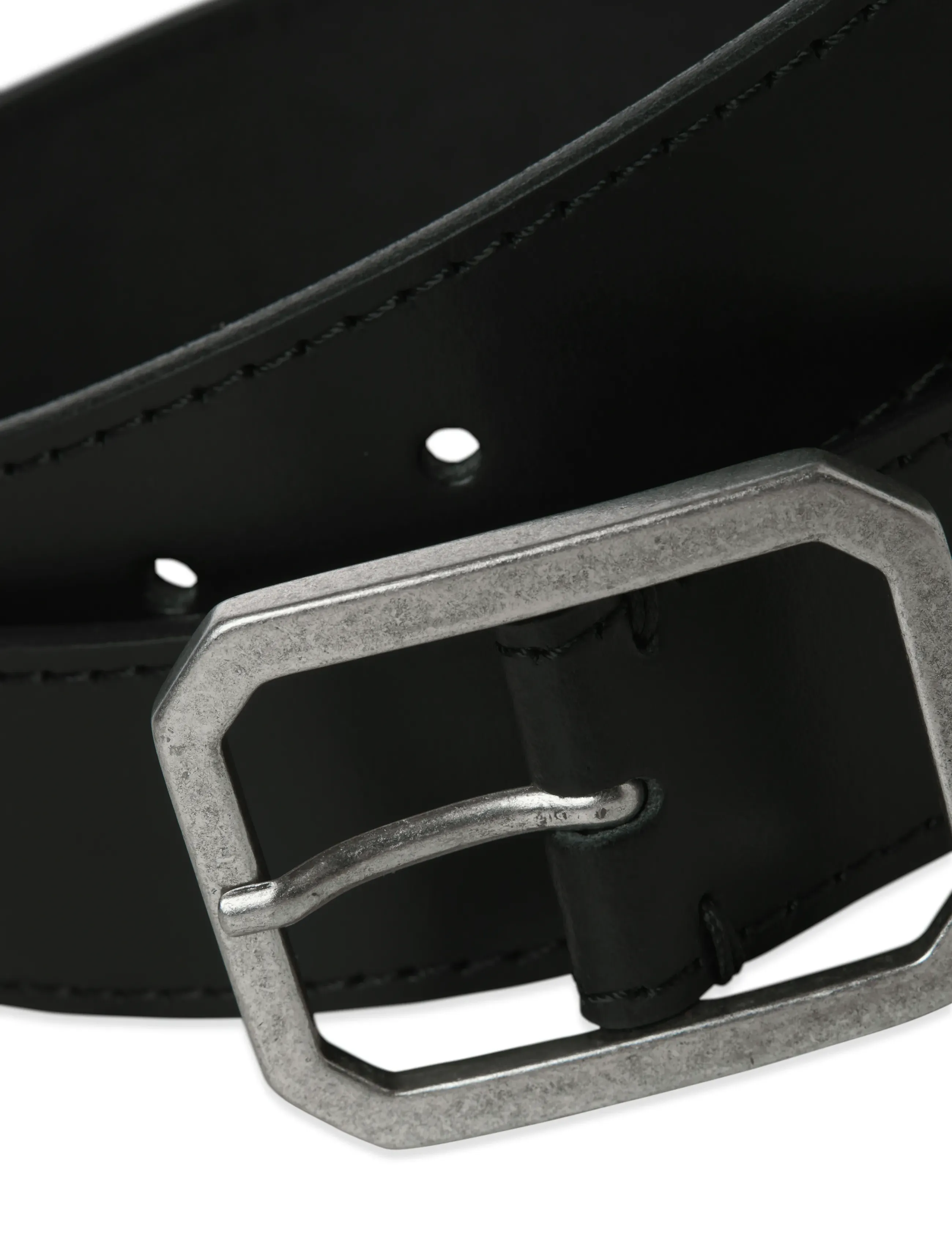 Jack & Jones - JACSQUARE LEATHER BELT STYD AW 25 - black - 5