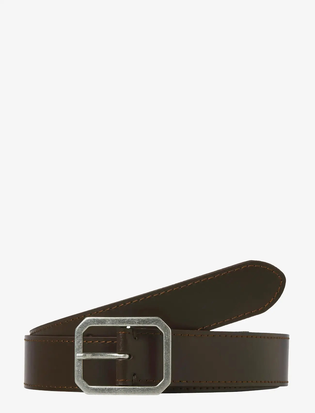 Jack & Jones - JACSQUARE LEATHER BELT STYD AW 25 - brown stone - 1