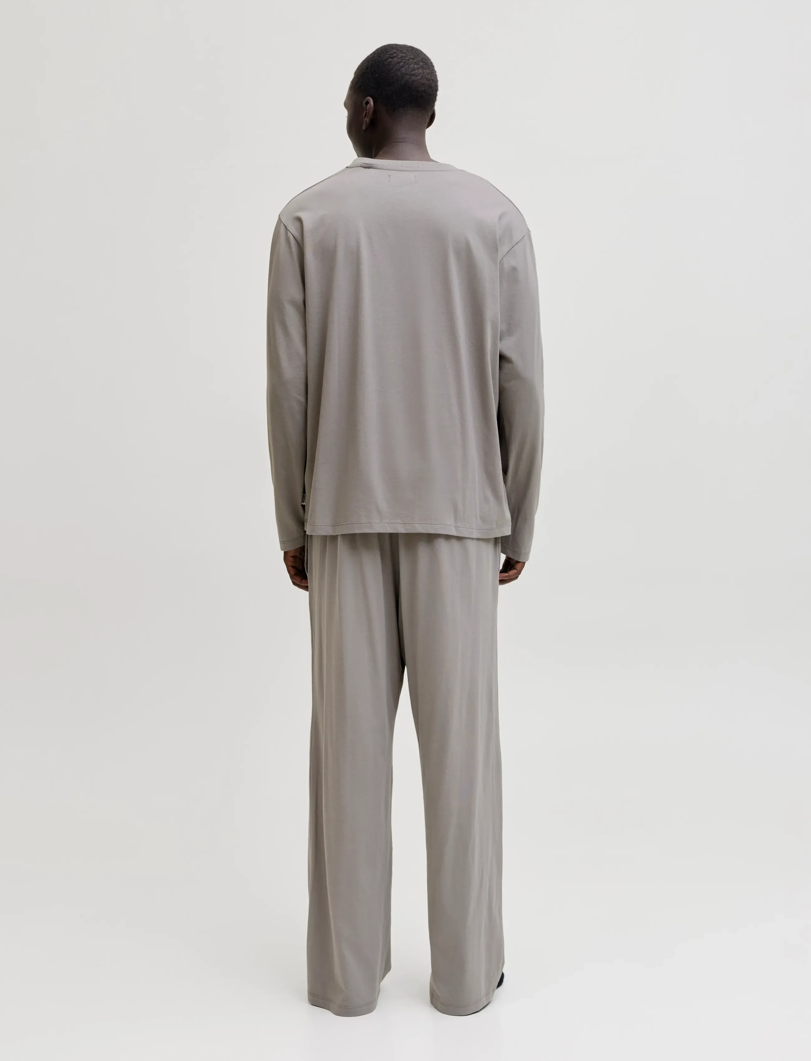 Jack & Jones - JACALFRED LS TEE AND PANTS SET W STYD - gray flannel - 3