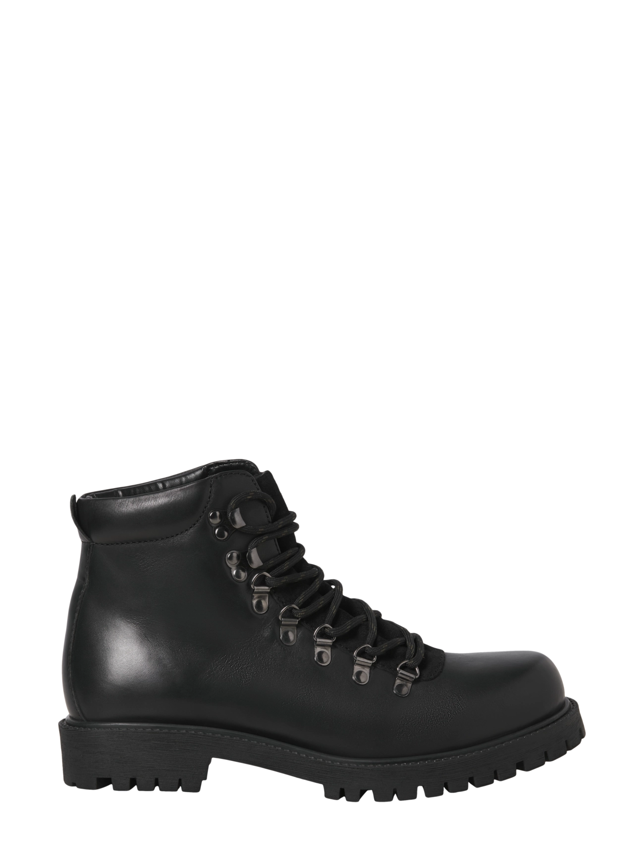Jack & Jones - JFWDAMIAN LEATHER BOOT STYD LN - autumn savings - anthracite - 2