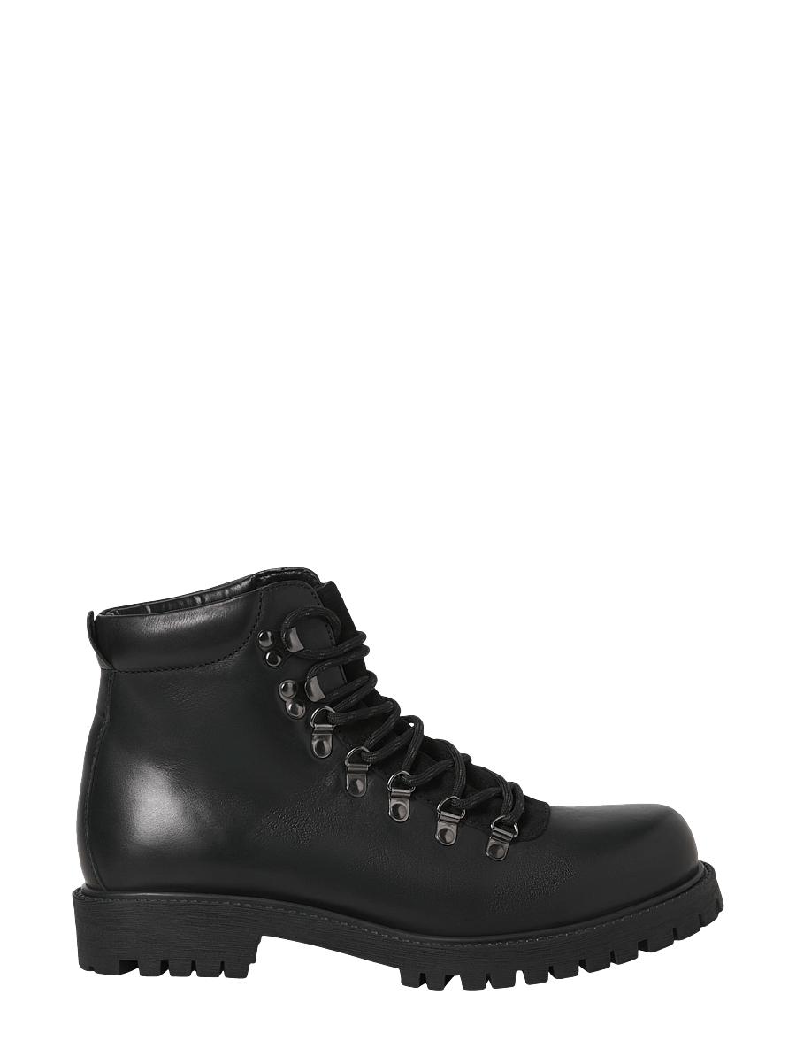 Jack & Jones - JFWDAMIAN LEATHER BOOT STYD LN - schnürstiefel - anthracite - 2