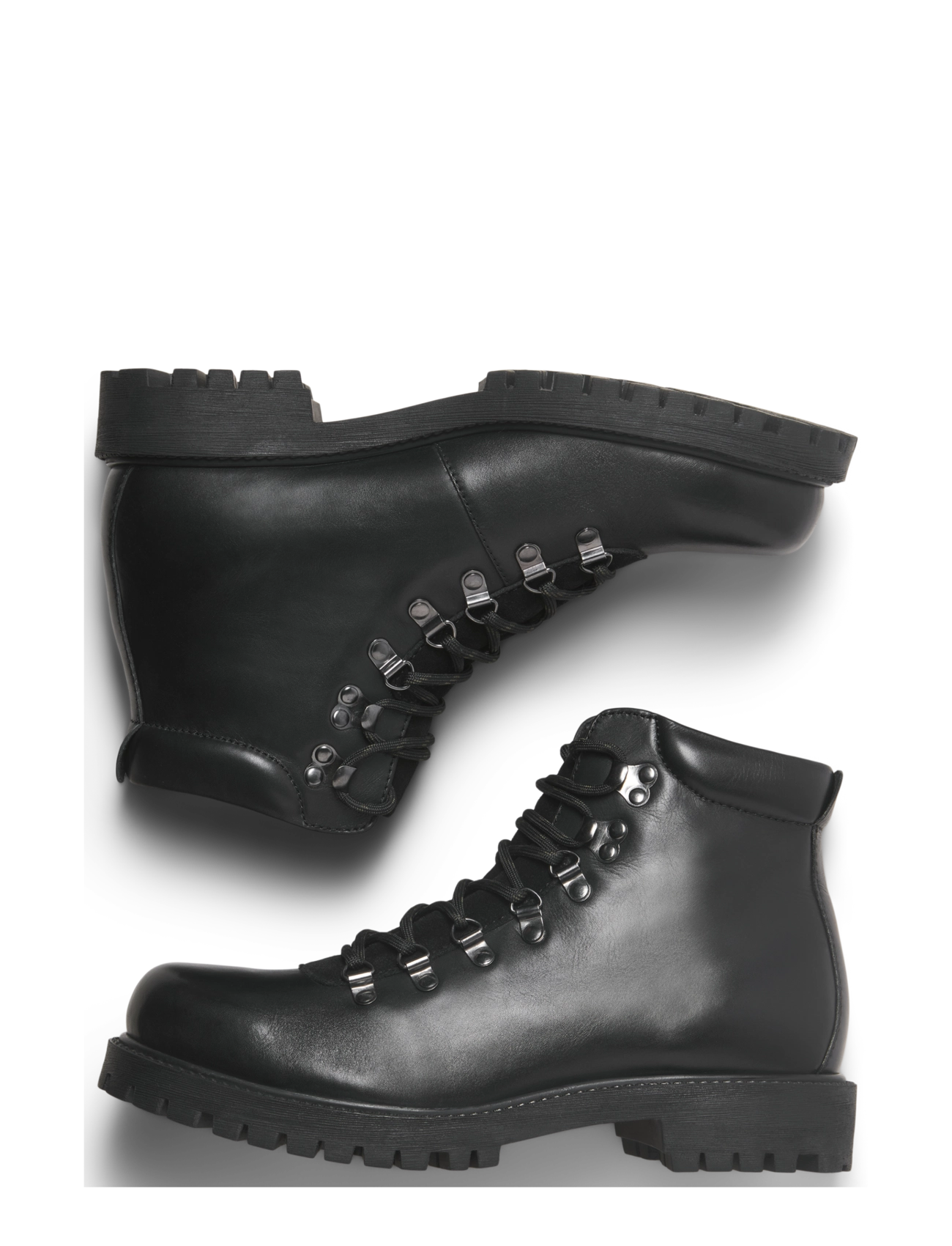 Jack & Jones - JFWDAMIAN LEATHER BOOT STYD LN - autumn savings - anthracite - 4