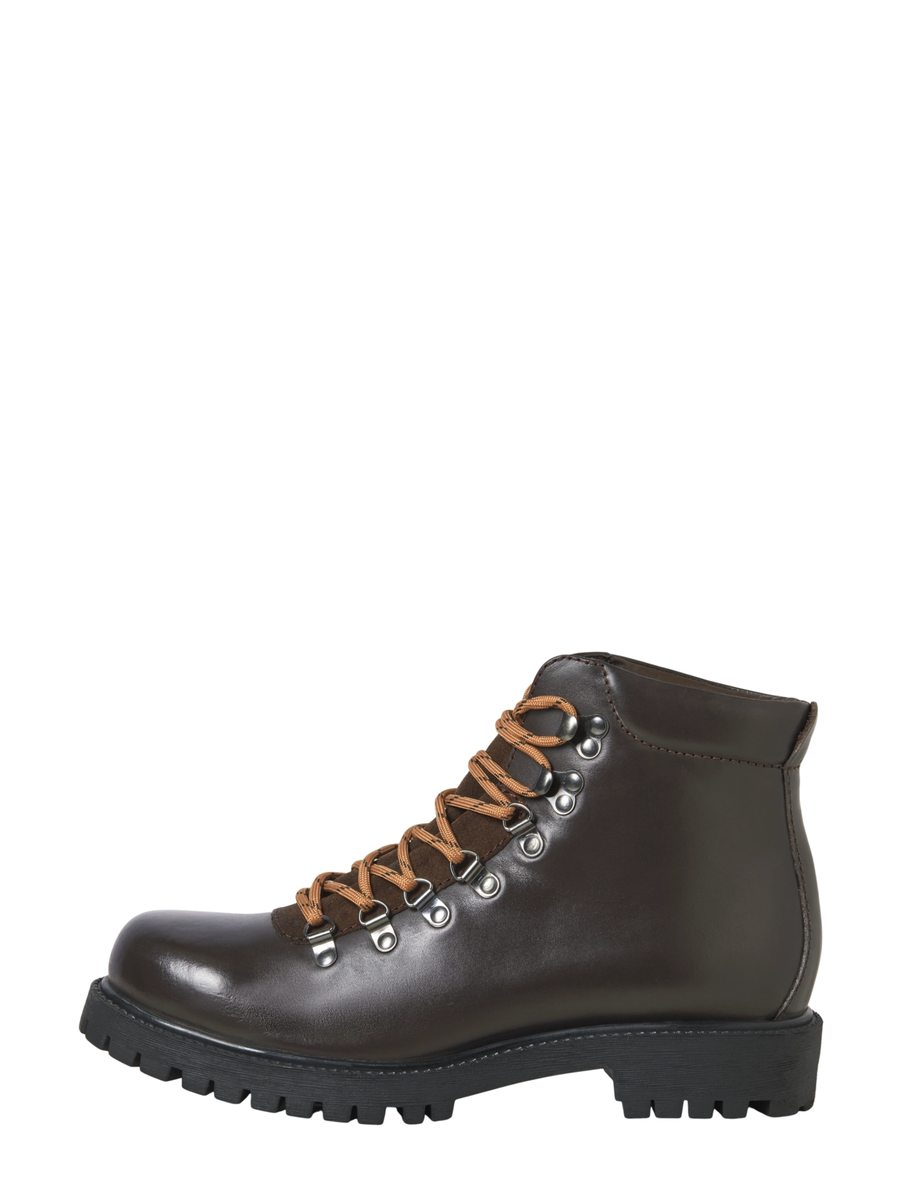 Jack & Jones JFWDAMIAN LEATHER BOOT STYD LN - Stiefel - BROWN STONE / brown