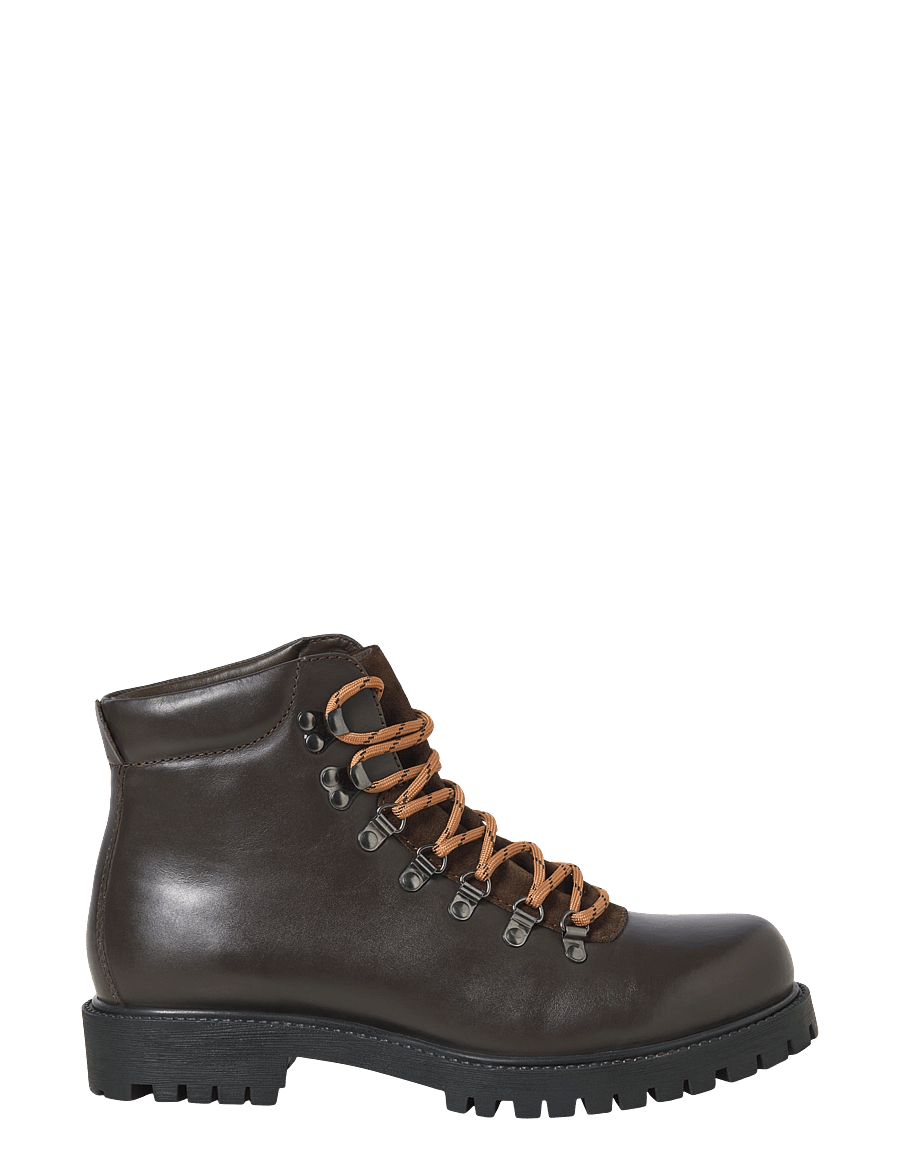 Jack & Jones - JFWDAMIAN LEATHER BOOT STYD LN - schnürstiefel - brown stone - 2