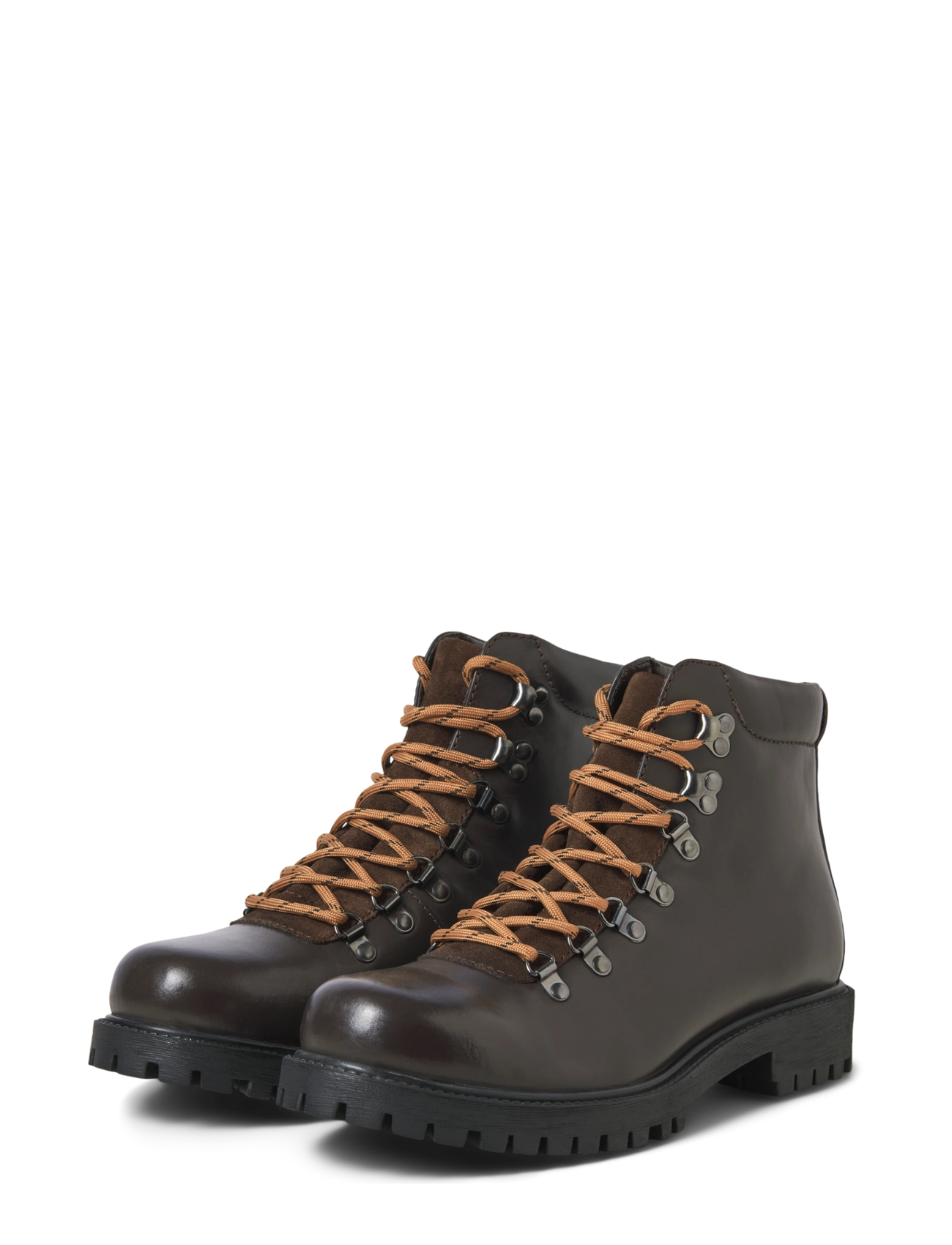 Jack & Jones - JFWDAMIAN LEATHER BOOT STYD LN - brown stone - 3