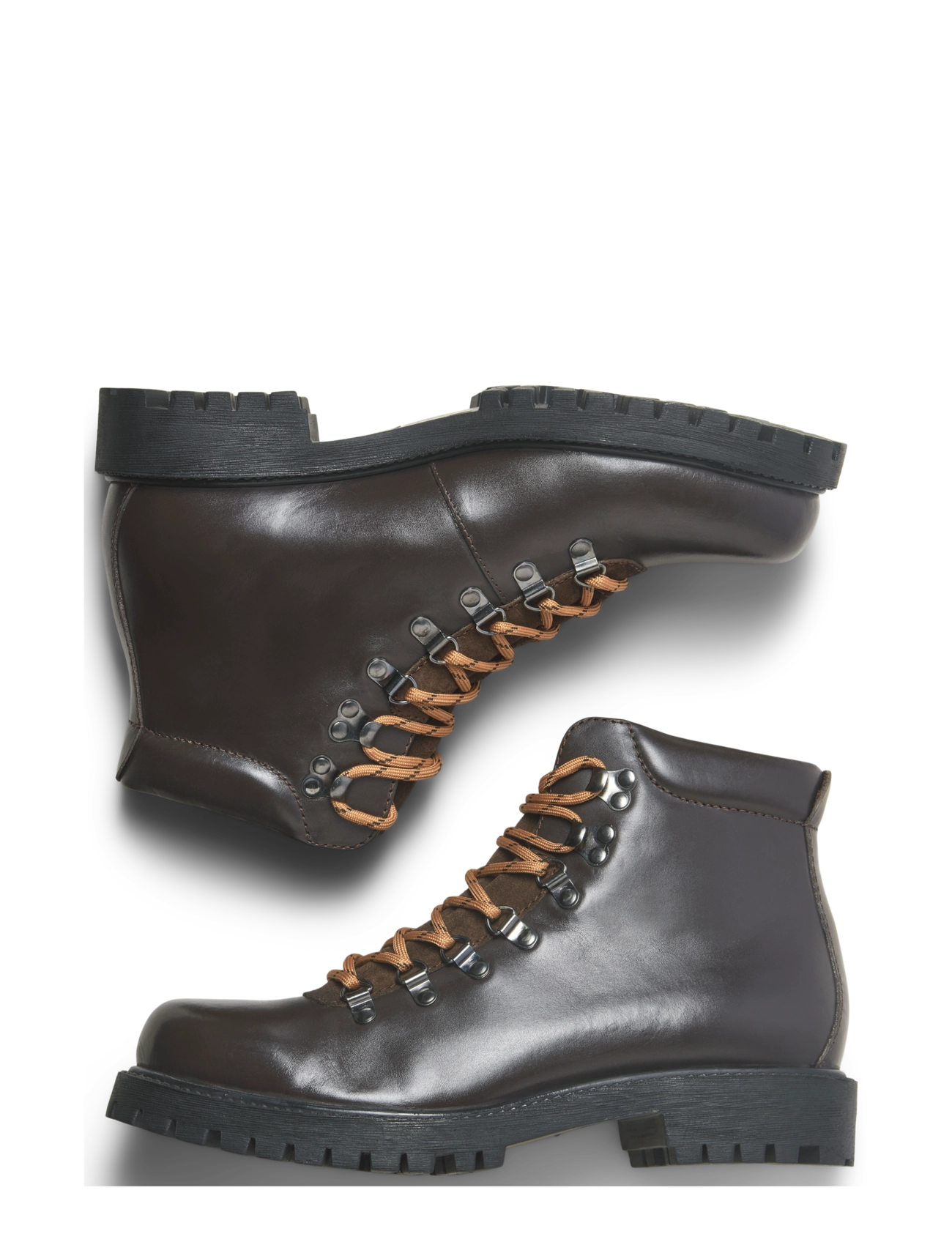 Jack & Jones - JFWDAMIAN LEATHER BOOT STYD LN - brown stone - 4