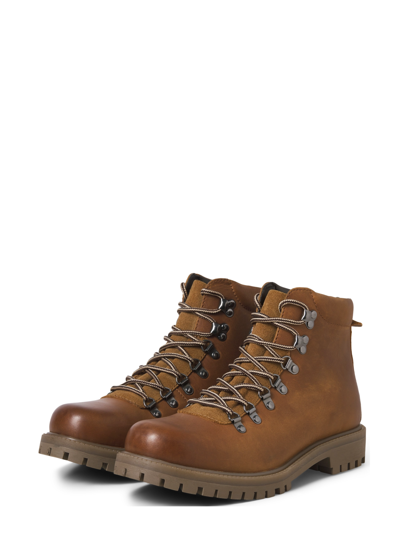 Jack & Jones - JFWDAMIAN LEATHER BOOT STYD LN - autumn savings - cognac - 3