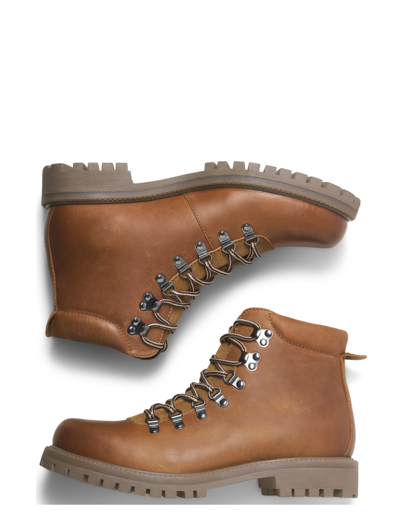 Jack & Jones - JFWDAMIAN LEATHER BOOT STYD LN - autumn savings - cognac - 5