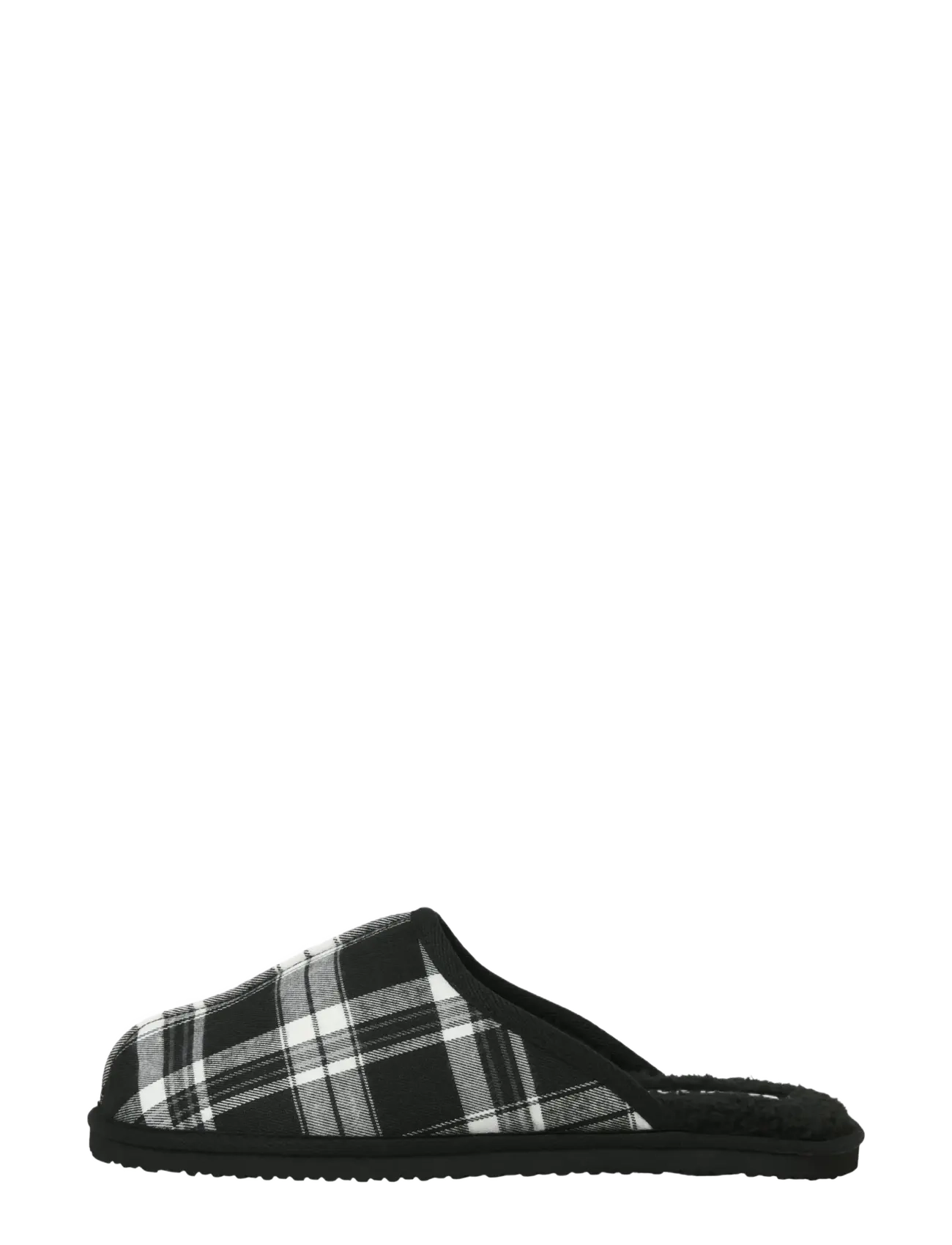 JFWDUDELY CHECK SLIPPER LN - ANTHRACITE